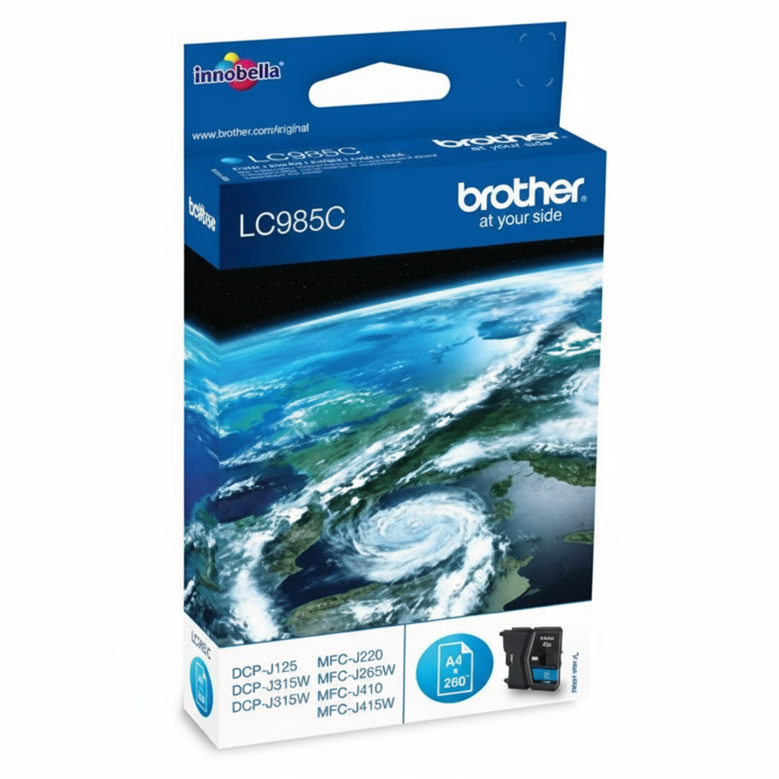 Tusz Oryginalny Brother LC-985 C (LC985C) (Błękitny)