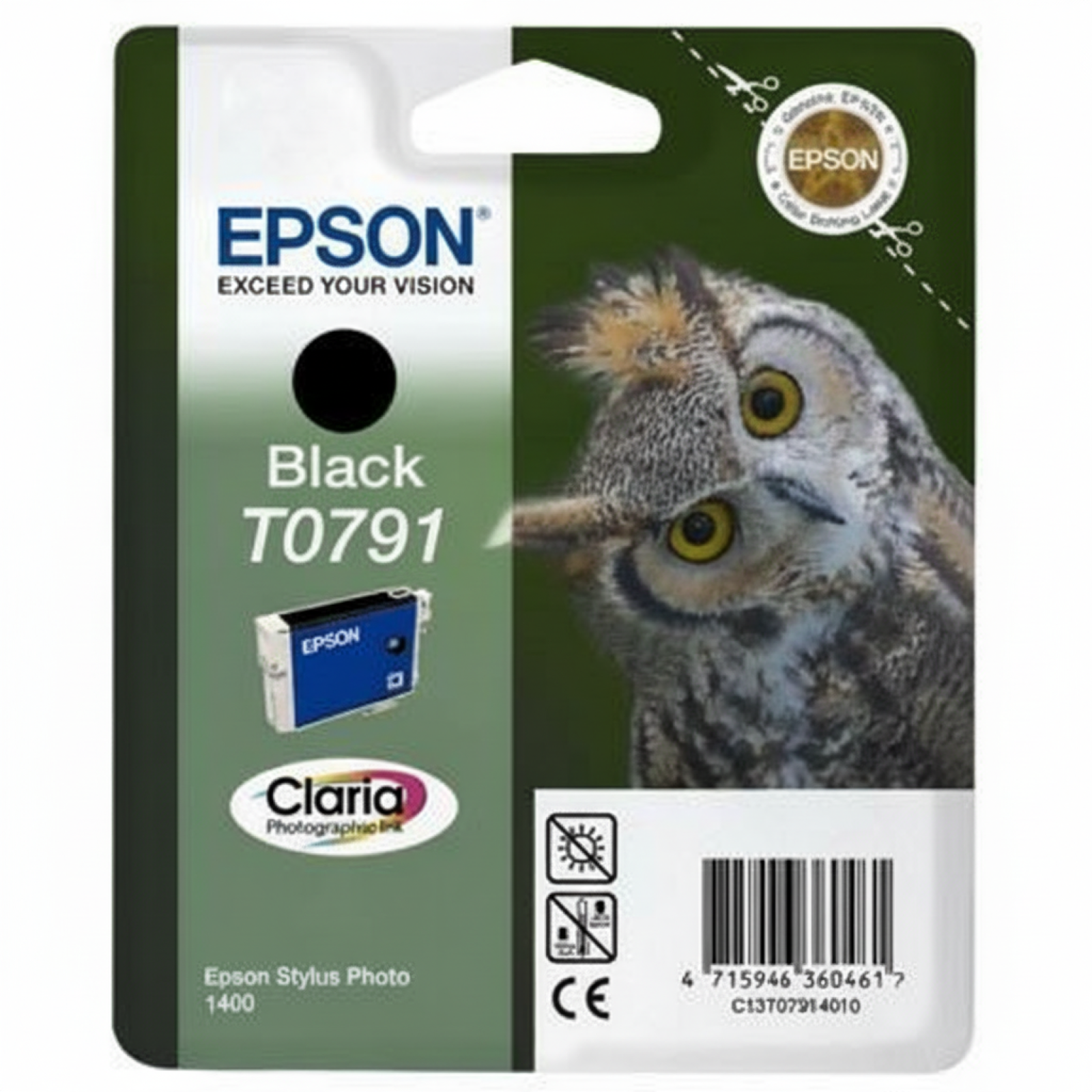 Tusz Oryginalny Epson T0791 (C13T07914010) (Czarny)