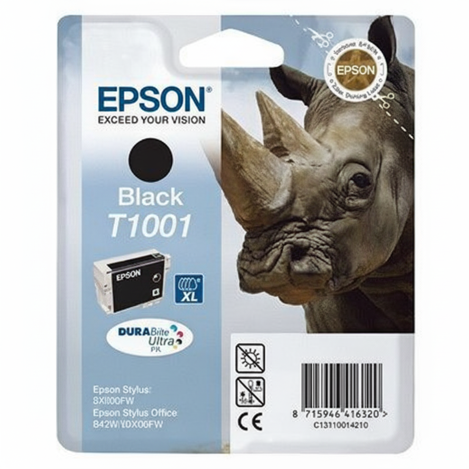 Tusz Oryginalny Epson T1001 (C13T10014010) (Czarny)