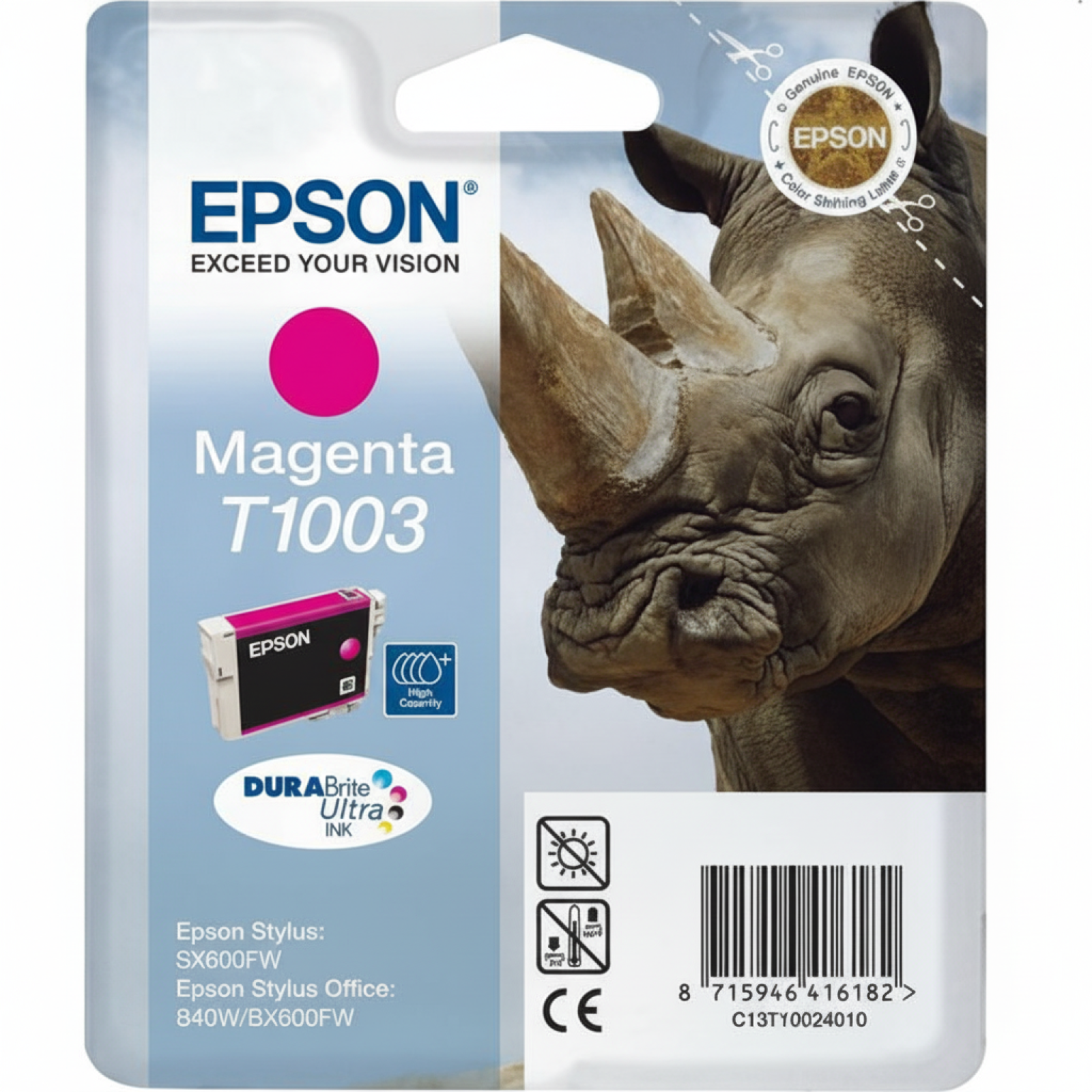 Tusz Oryginalny Epson T1003 (C13T10034010) (Purpurowy)