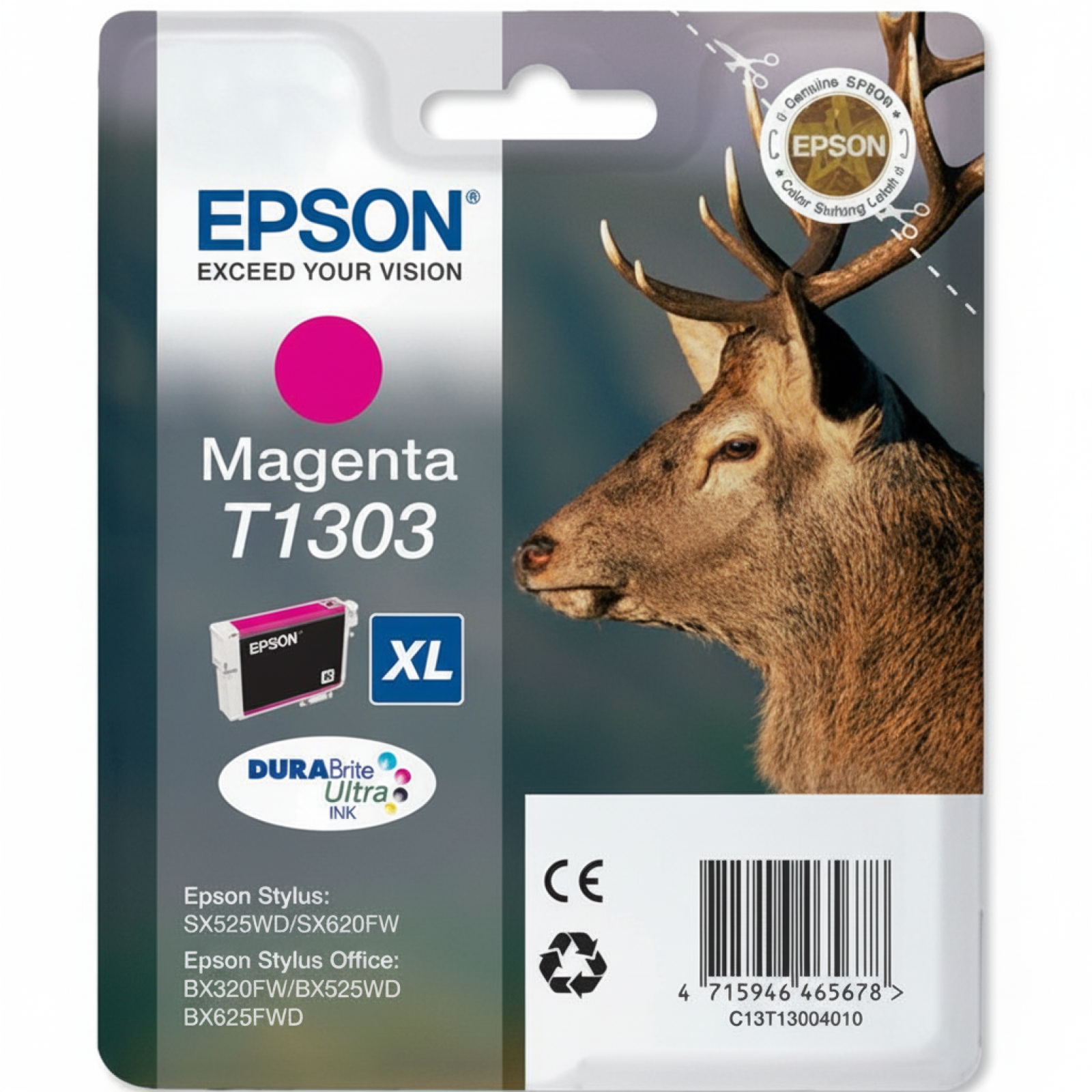 Tusz Oryginalny Epson T1303 (C13T13034010) (Purpurowy)
