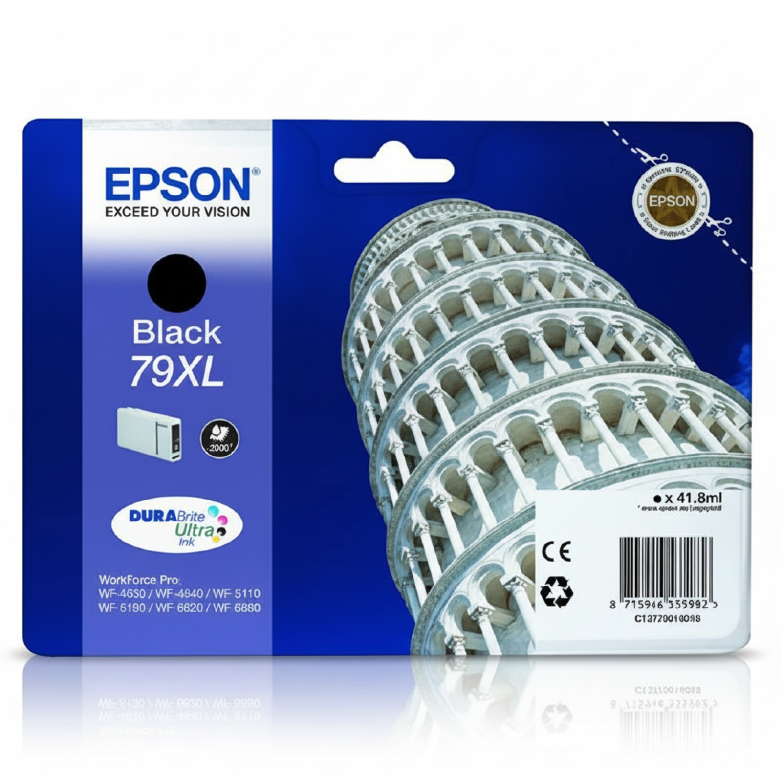 Tusz Oryginalny Epson T7901 (C13T79014010) (Czarny)