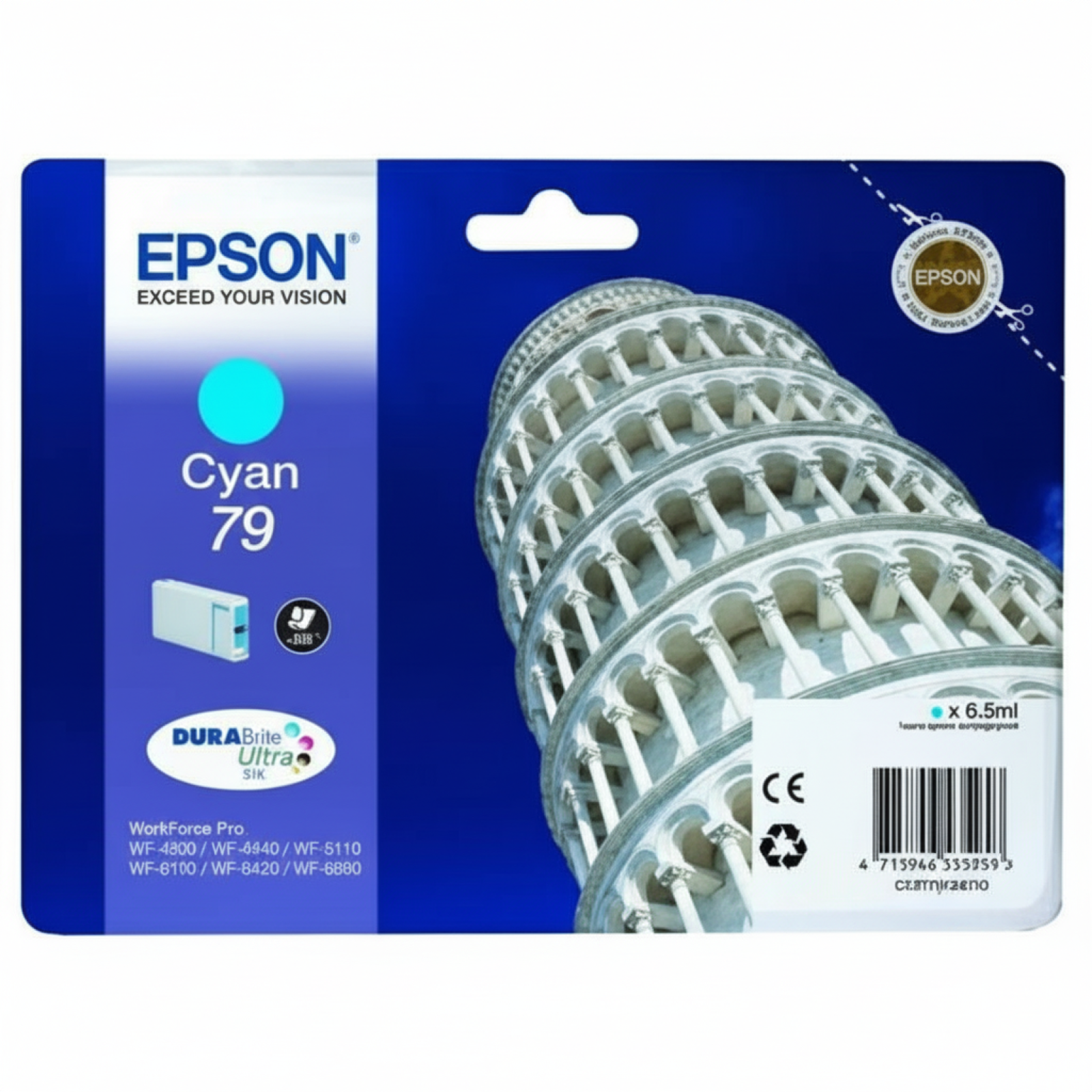 Tusz Oryginalny Epson T7912 (C13T79124010) (Błękitny)
