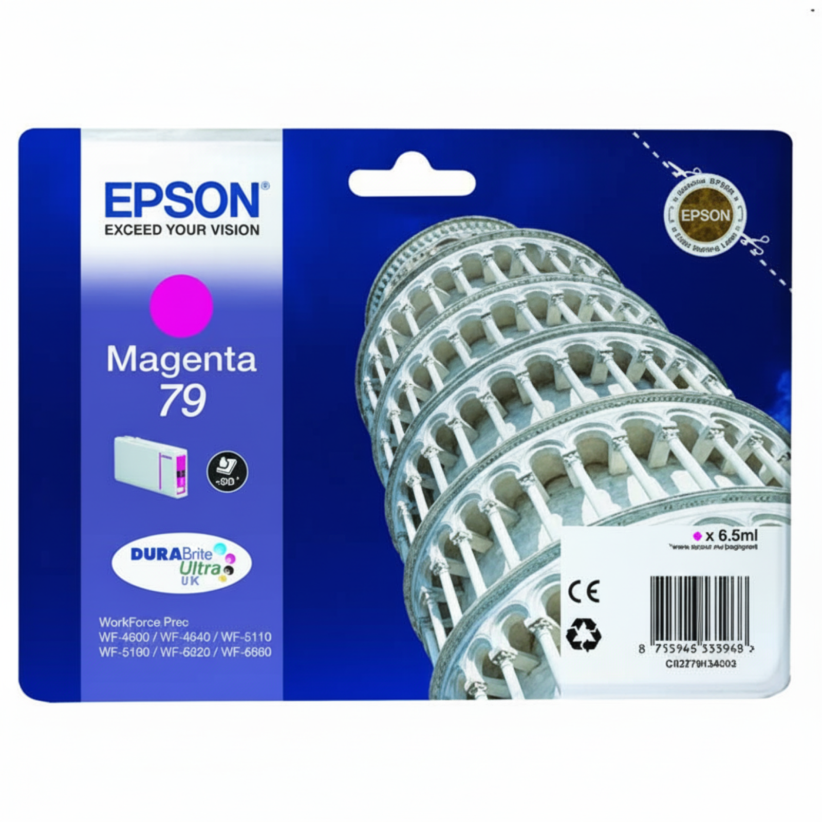Tusz Oryginalny Epson T7913 (C13T79134010) (Purpurowy)