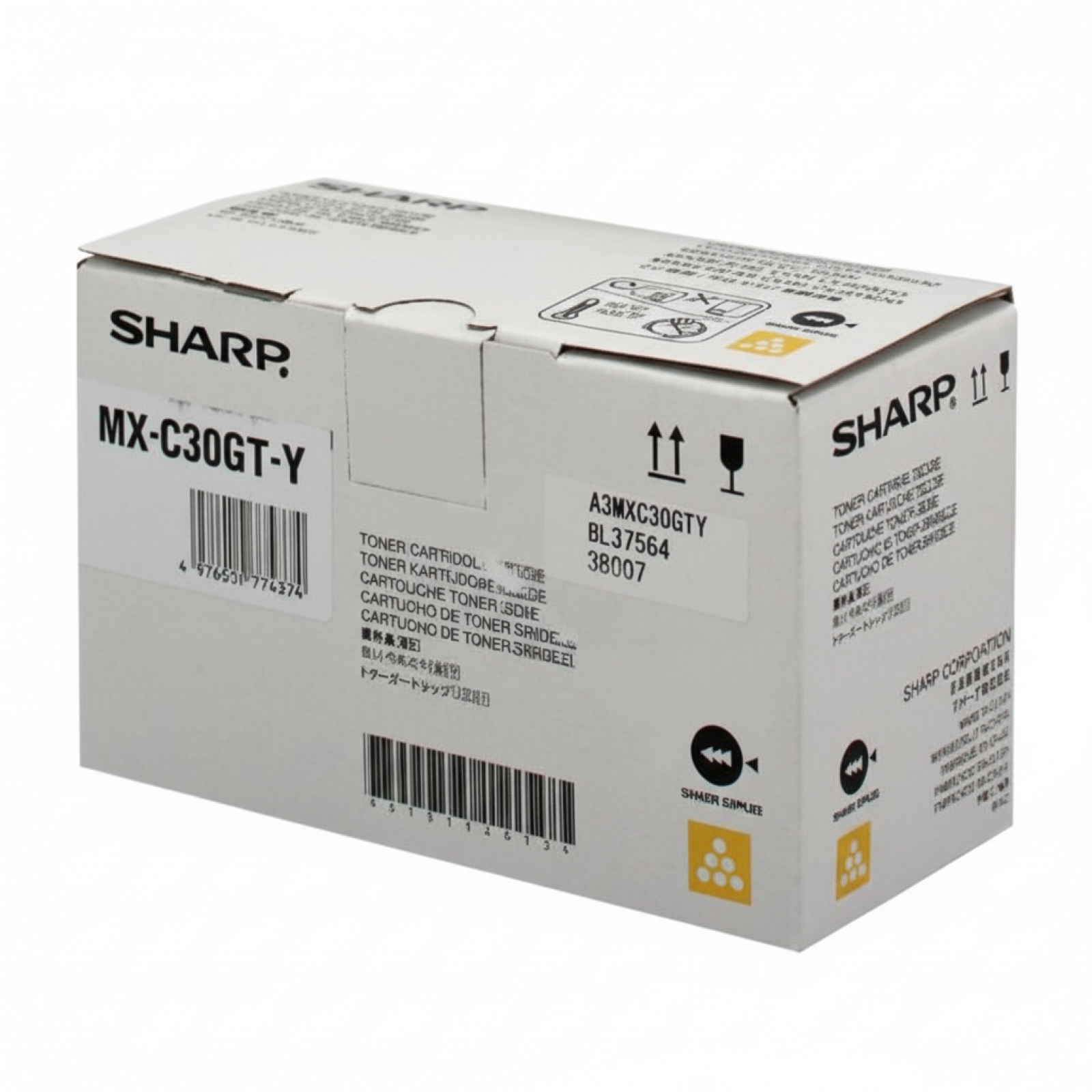 Toner Oryginalny Sharp MX-C30GTY (MX-C30GTY) (Żółty)