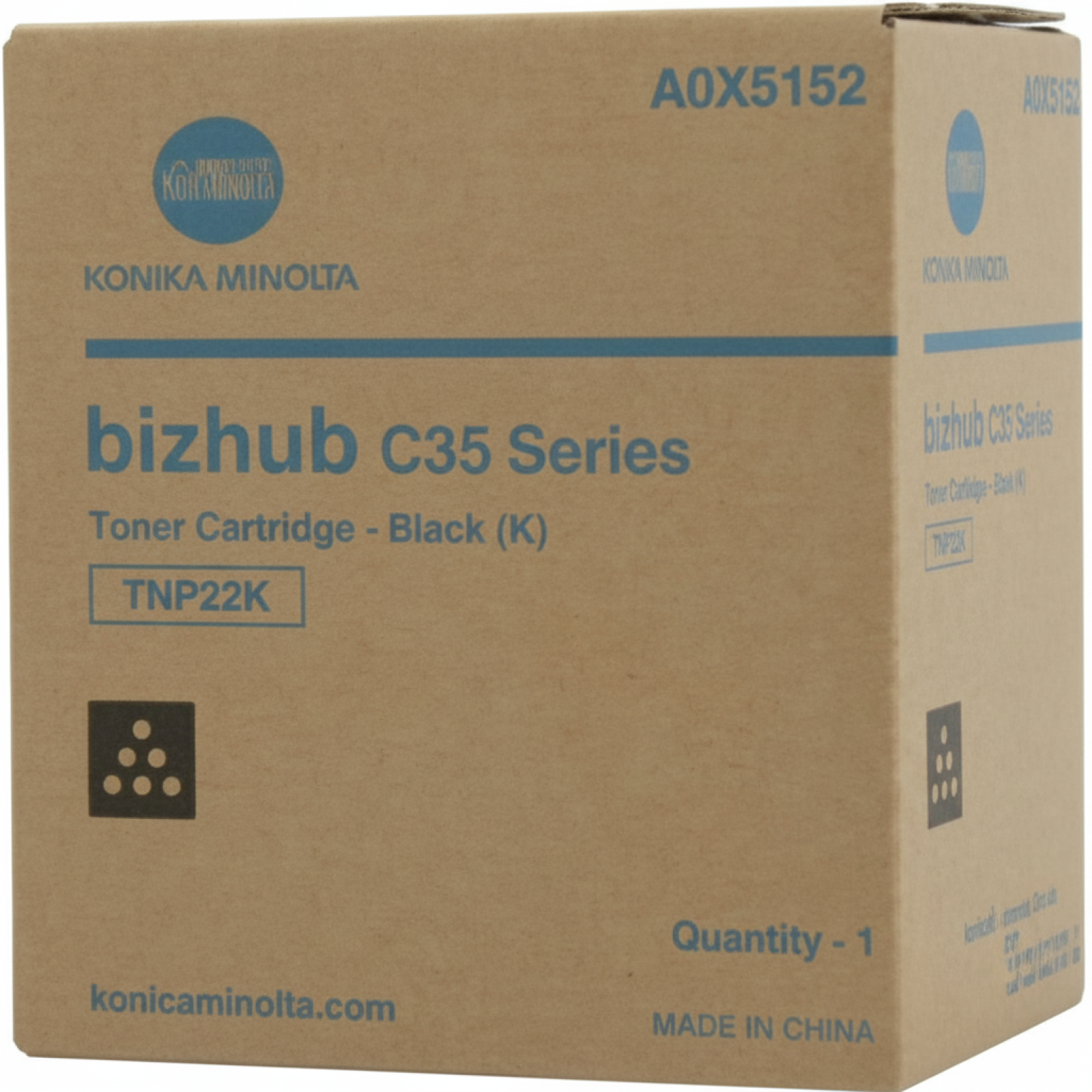 Toner Oryginalny KM TNP-22 BK (A0X5152) (Czarny)