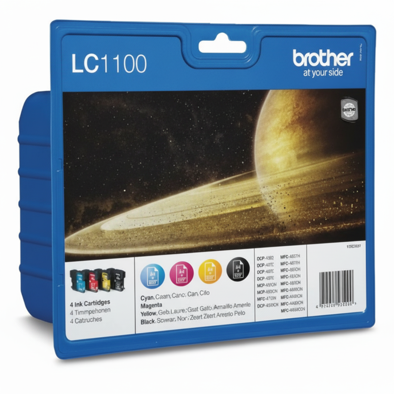 Tusze Oryginalne Brother LC-1100 CMYK (LC1100VALBP) (komplet)