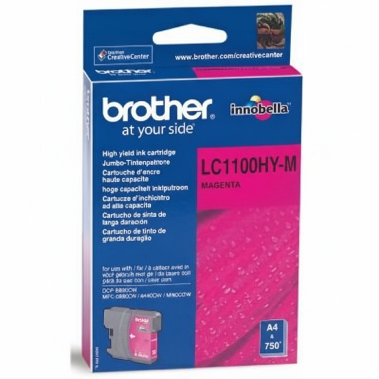 Tusz Oryginalny Brother LC-1100HY M (LC1100HYM) (Purpurowy)