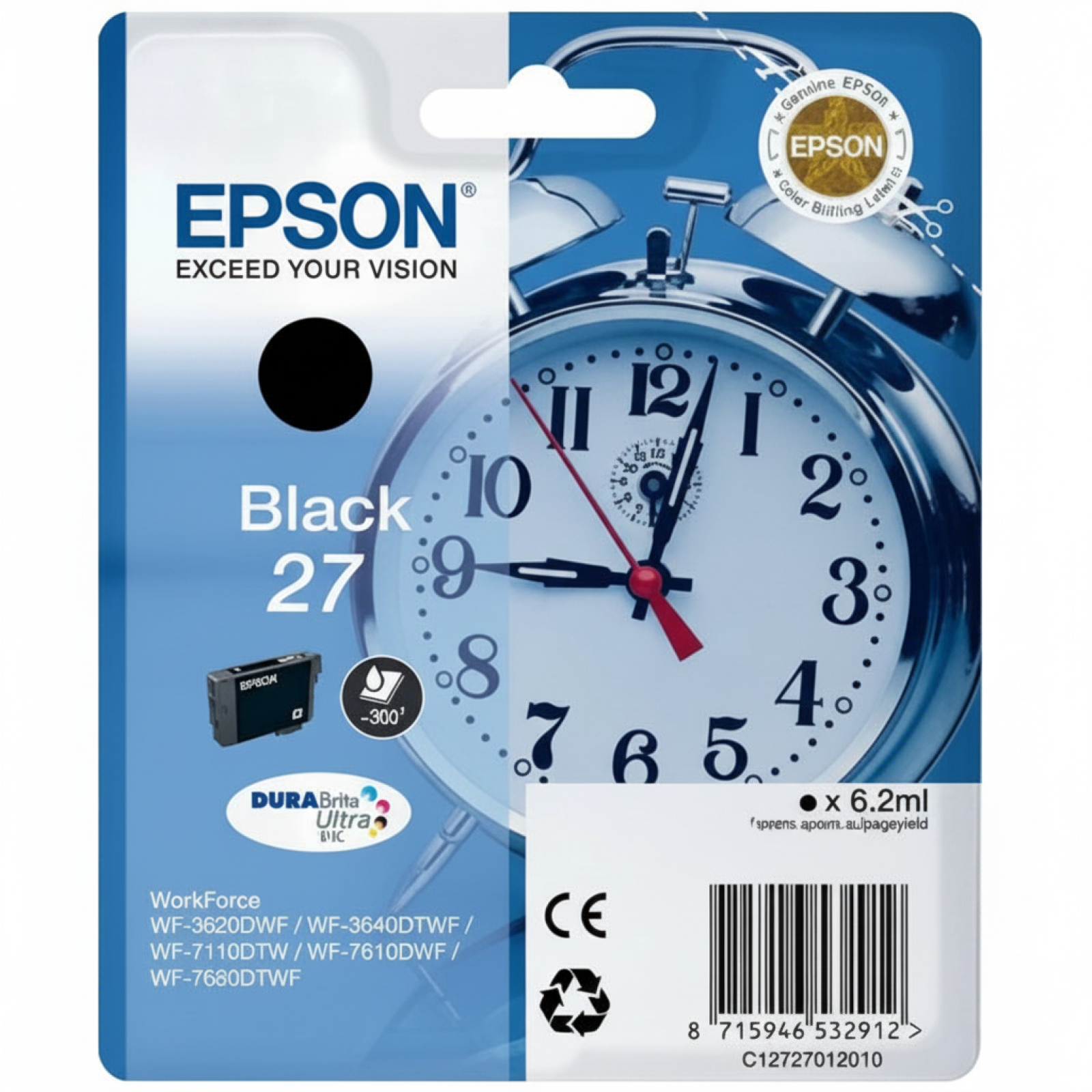 Tusz Oryginalny Epson T2701 (C13T270140) (Czarny)