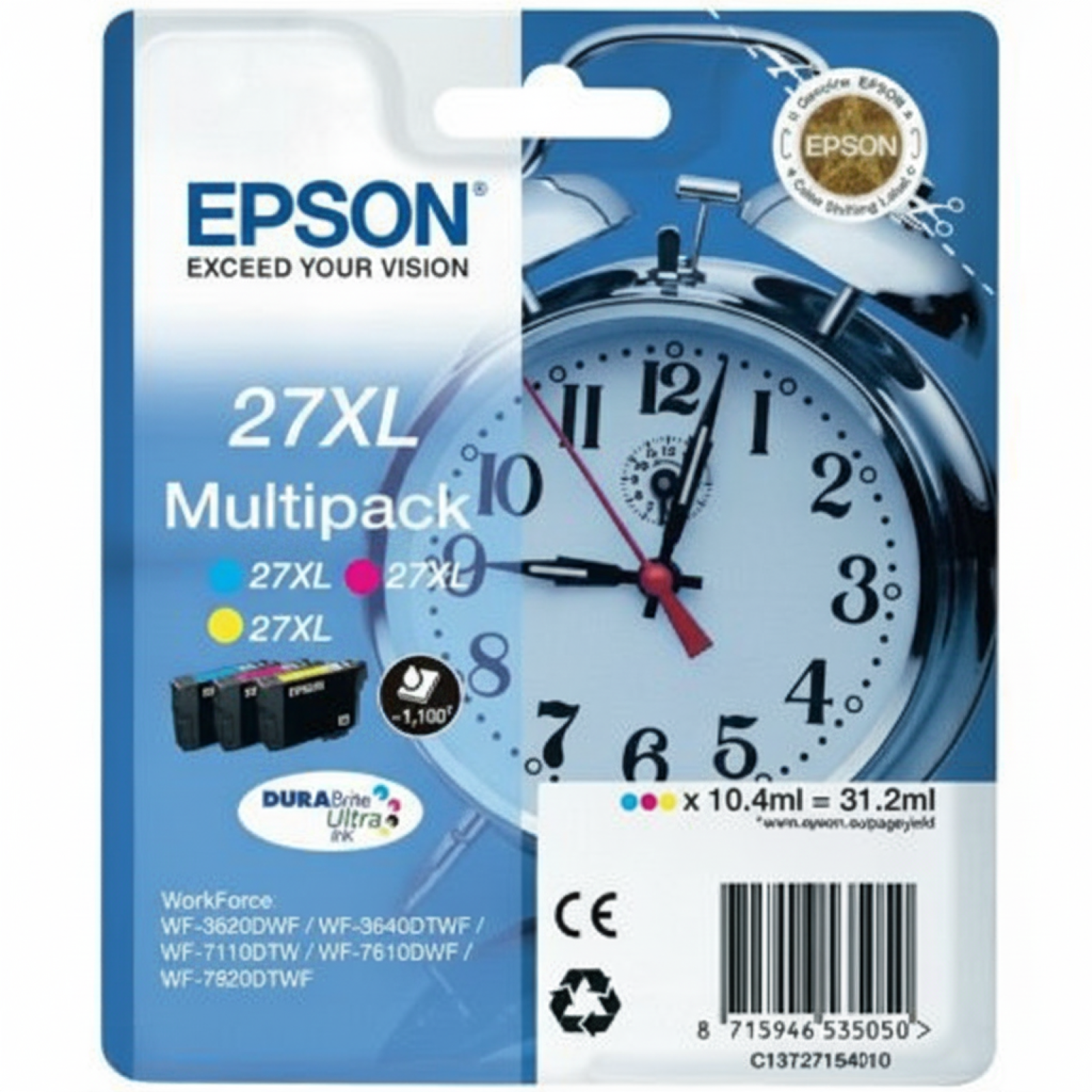 Tusze Oryginalne Epson 27 XL (C13T271540) (trójpak)