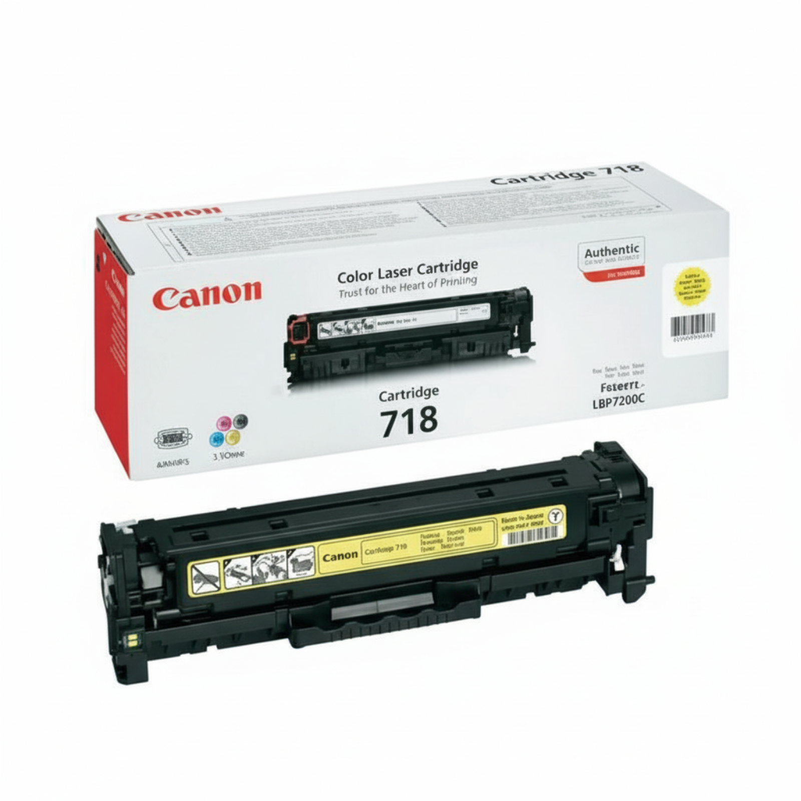 Toner Oryginalny Canon CRG-718 Y (2659B002AA, 2659B011AA) (Żółty)