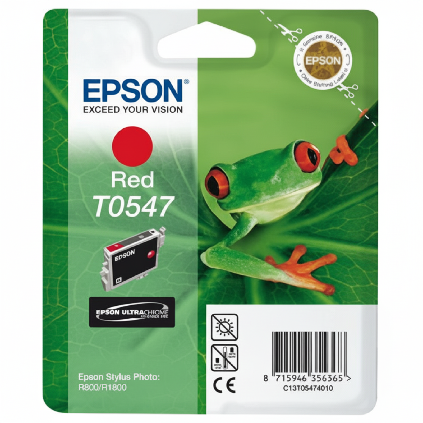 Tusz Oryginalny Epson T0547 (T0547) (Czerwony)