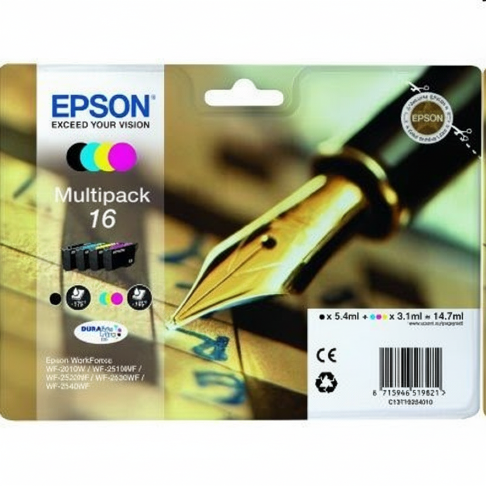 Tusze Oryginalne Epson T1626 (C13T16264010) (komplet)