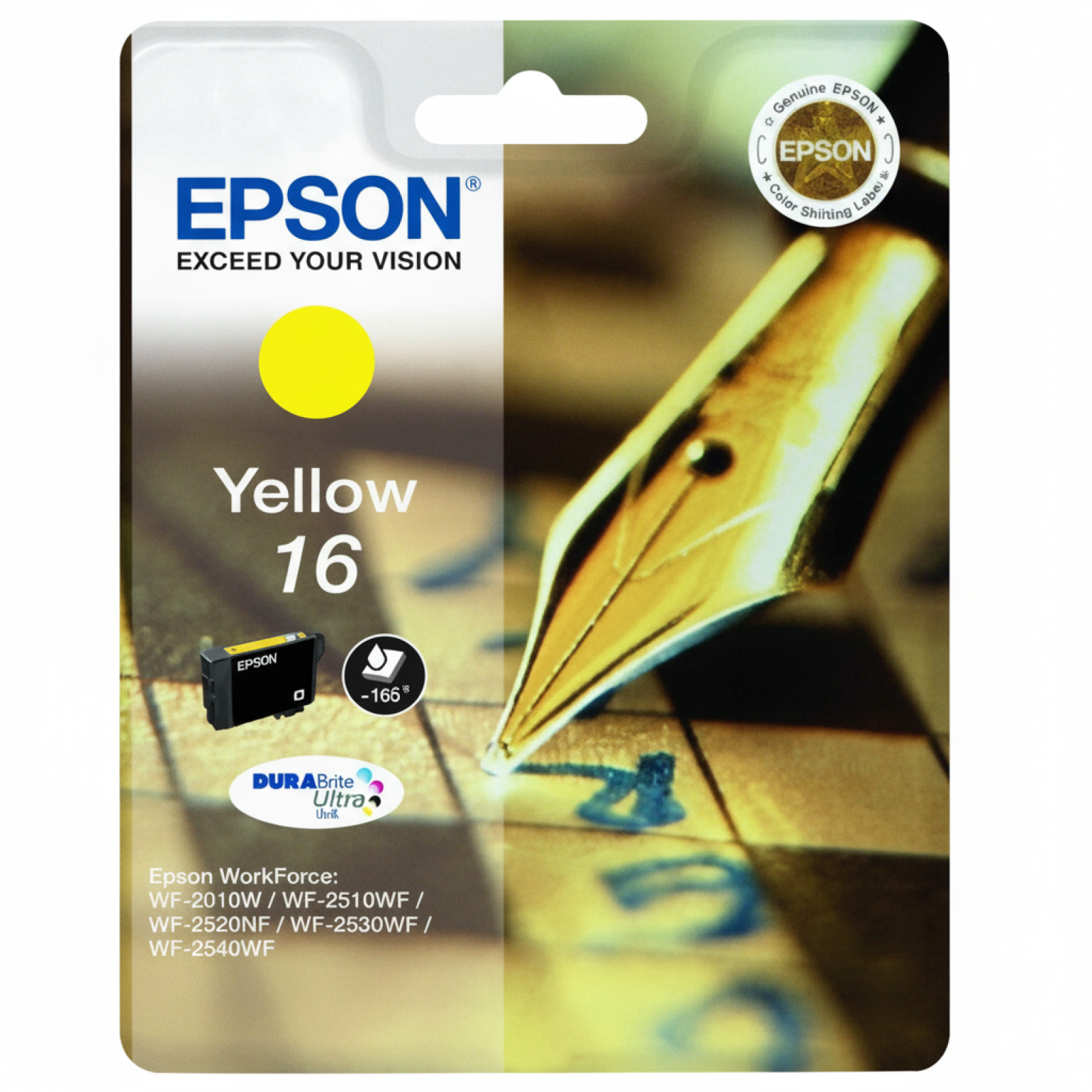 Tusz Oryginalny Epson T1624 (C13T16244010) (Żółty)