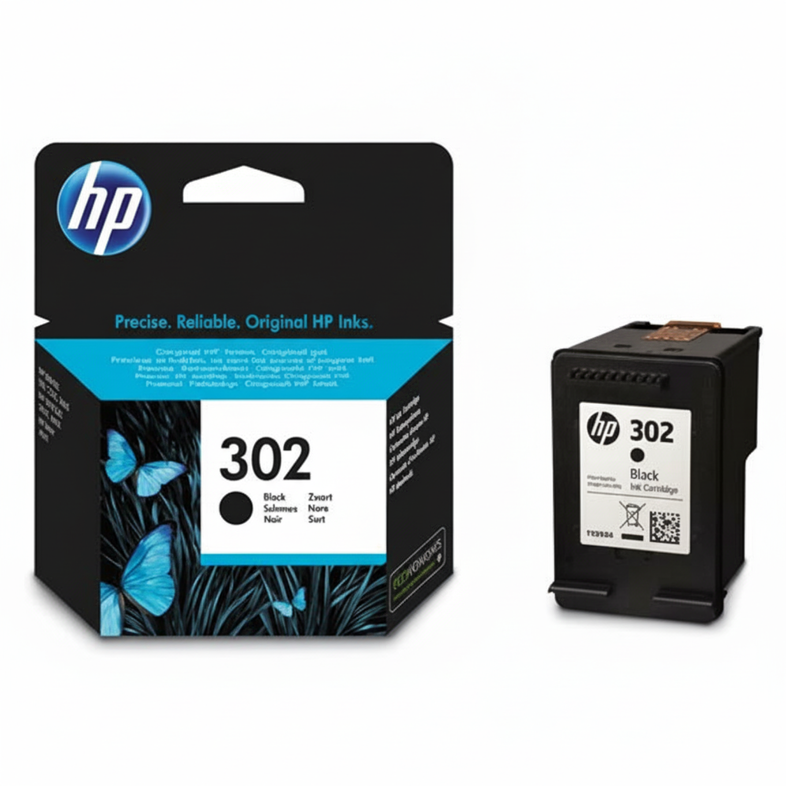 Tusz Oryginalny HP 302 (F6U66AE) (Czarny)