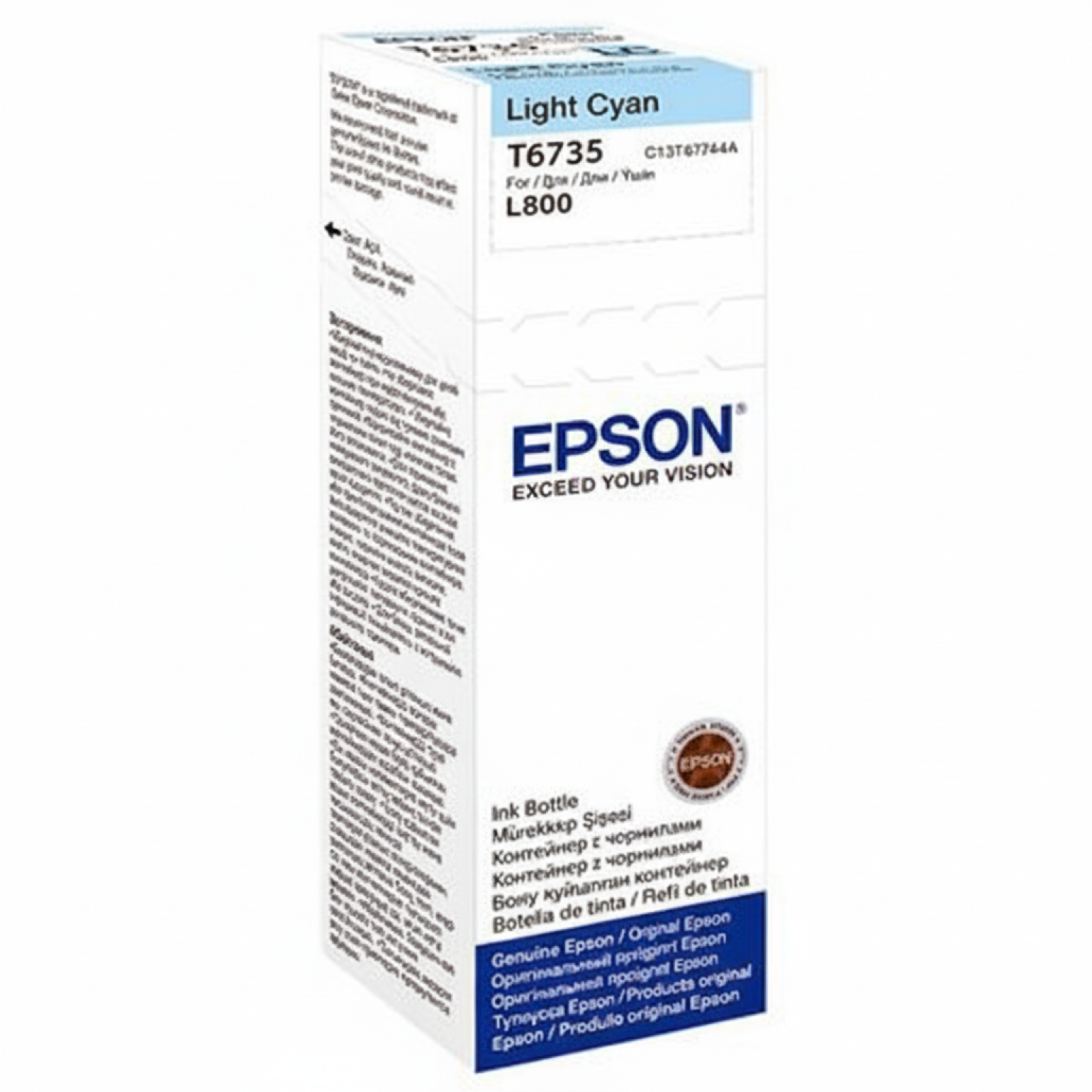 Tusz Oryginalny Epson T6735 (C13T67354A) (Jasny błękitny)