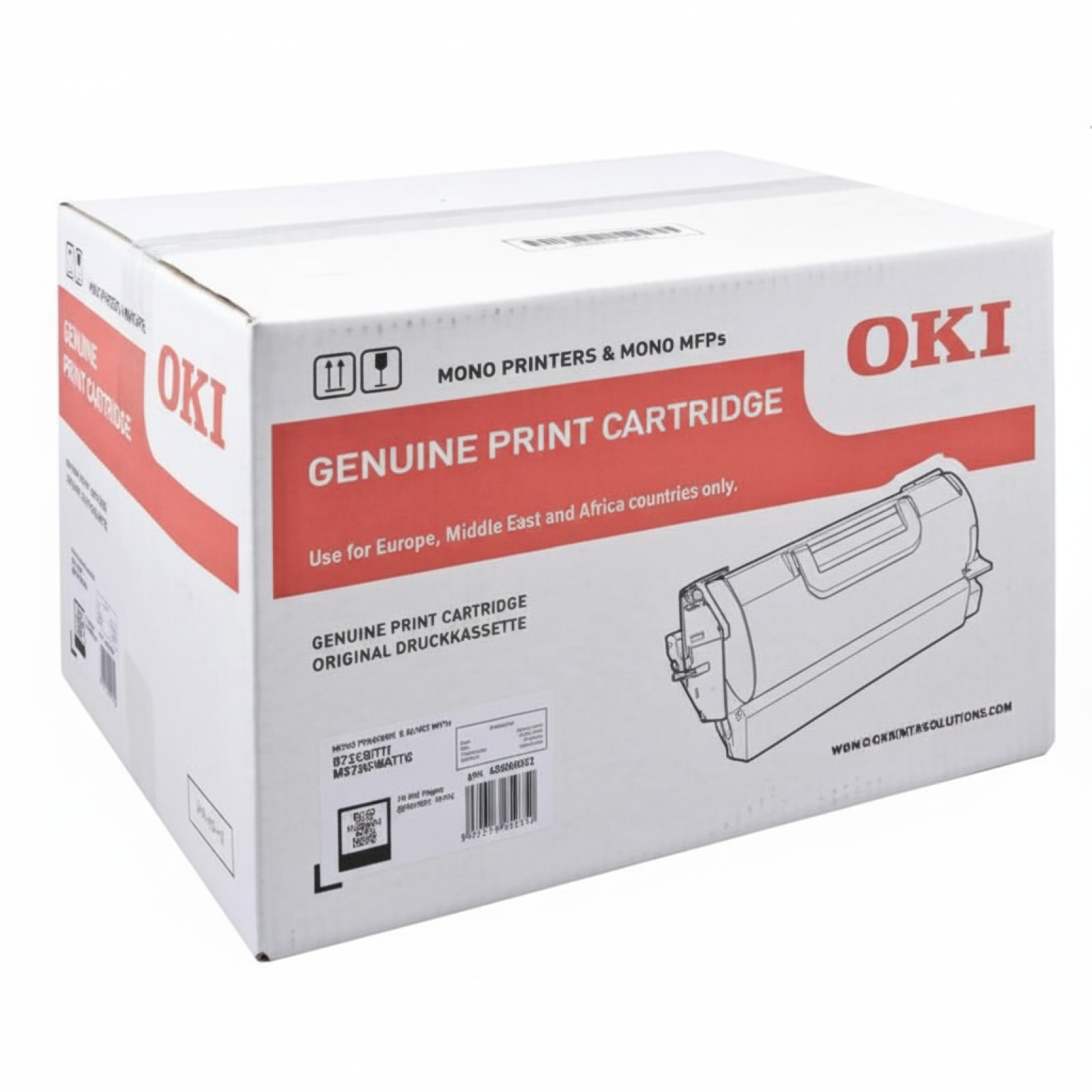 Toner Oryginalny Oki B721 (45488802) (Czarny)