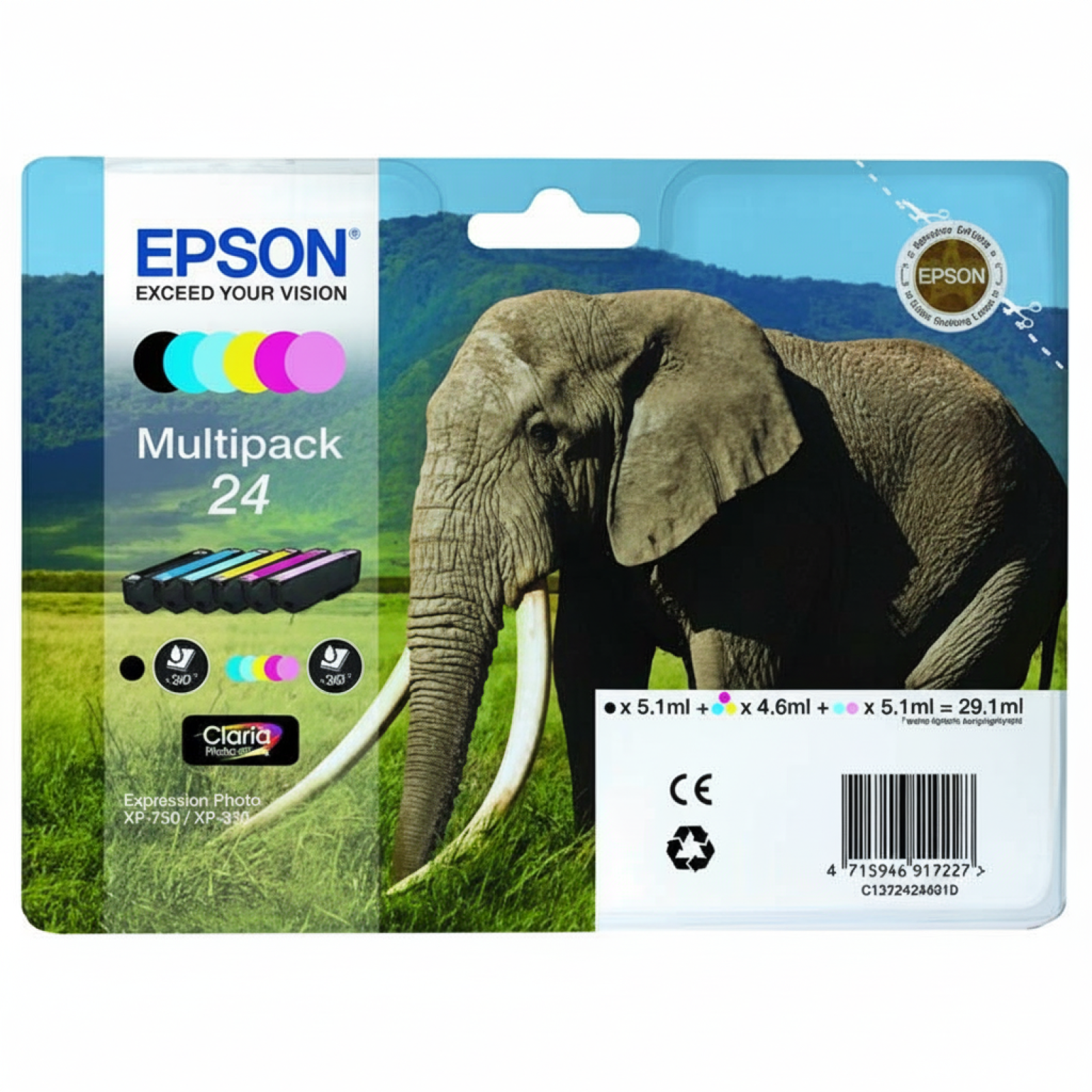 Tusze Oryginalne Epson T2428 (C13T24284010) (komplet)