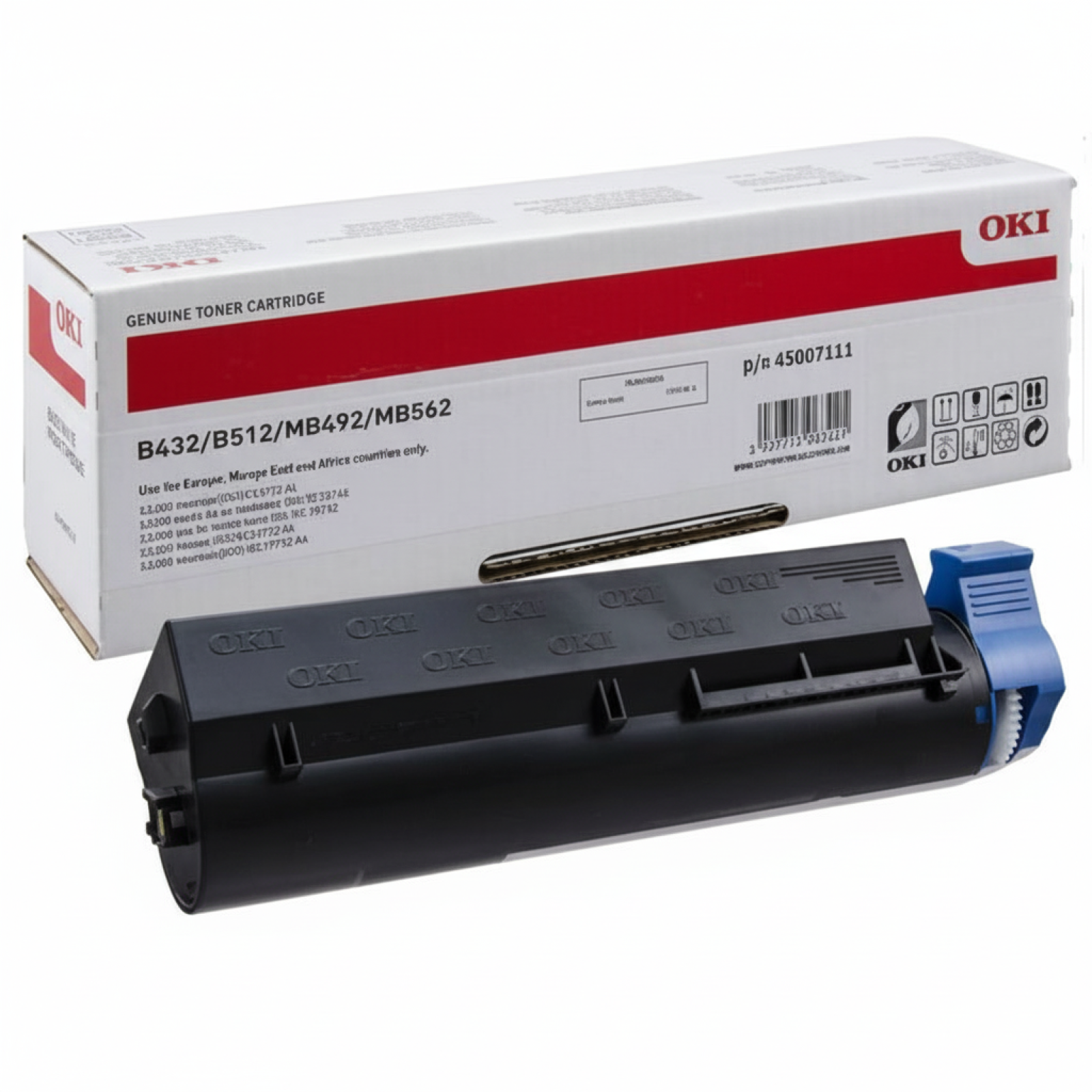 Toner Oryginalny Oki B432 (45807111) (Czarny)