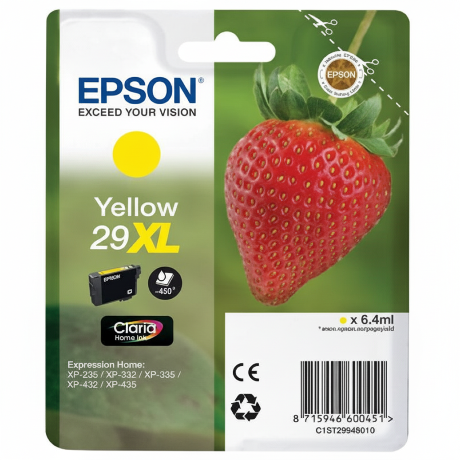 Tusz Oryginalny Epson 29XL (C13T29944010) (Żółty)