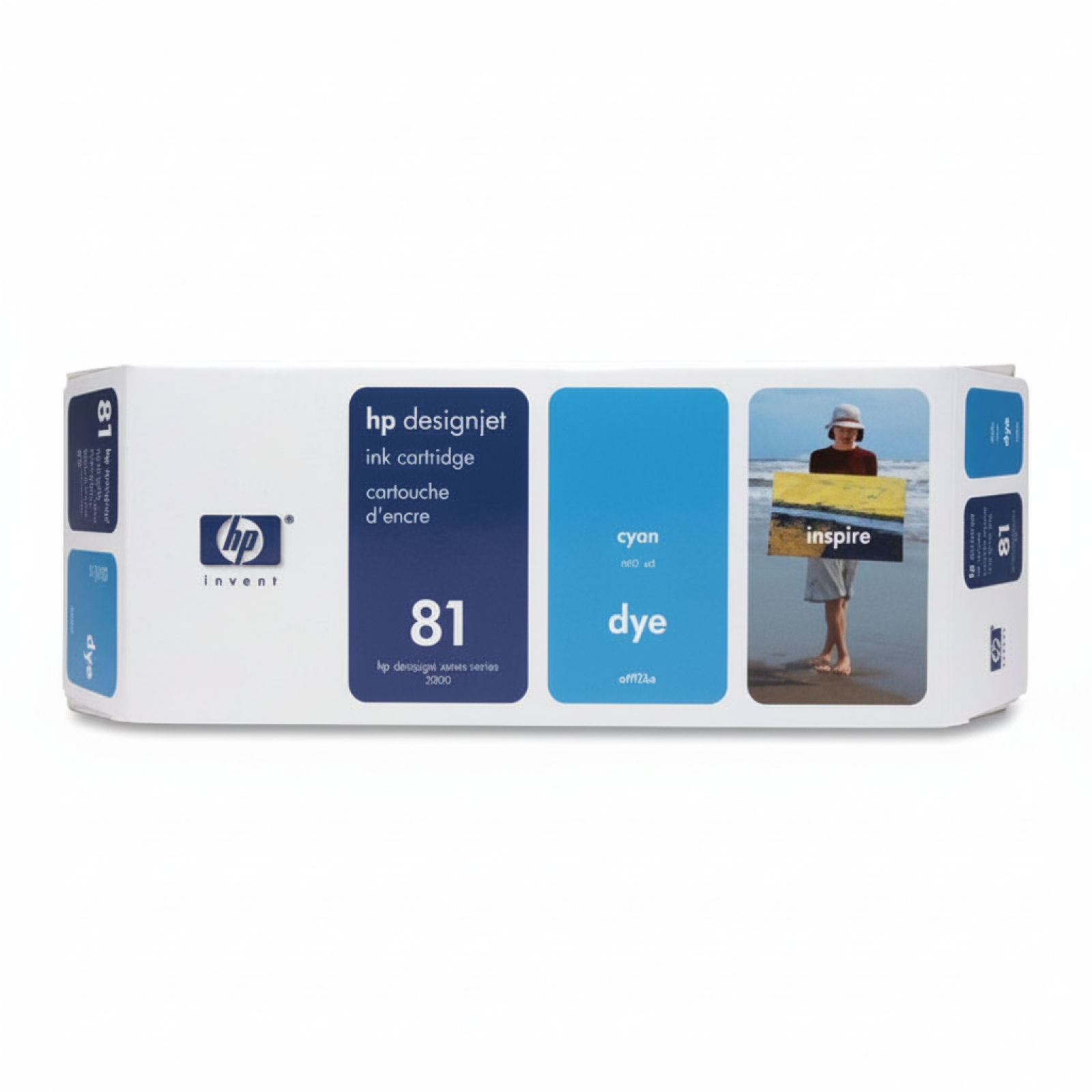 Tusz Oryginalny HP 81 (C4931A) (Błękitny)