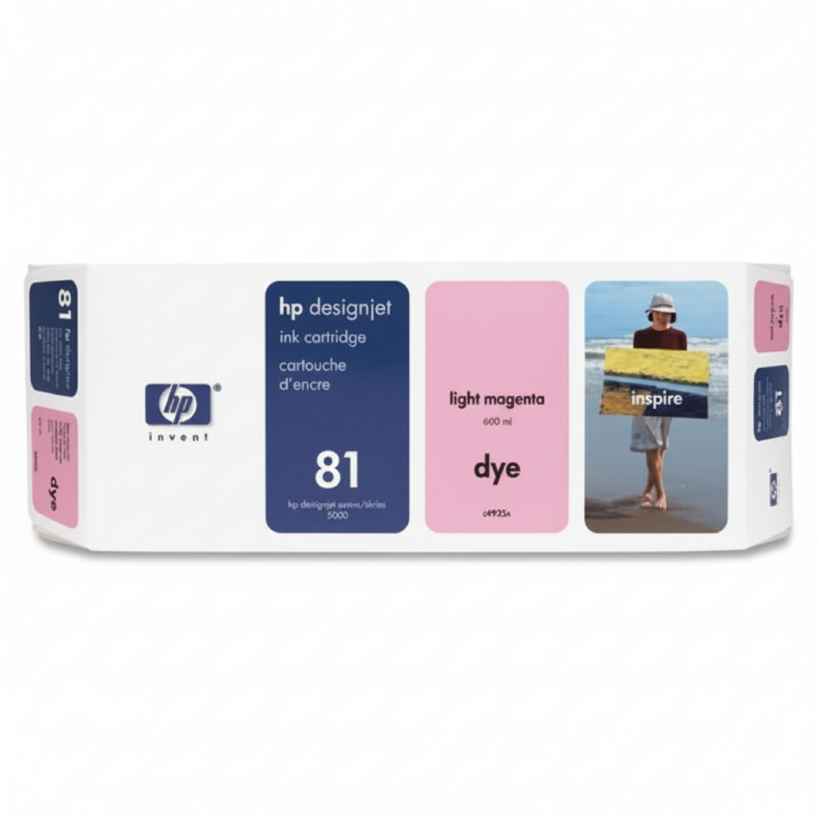 Tusz Oryginalny HP 81 (C4935A) (Jasny purpurowy)