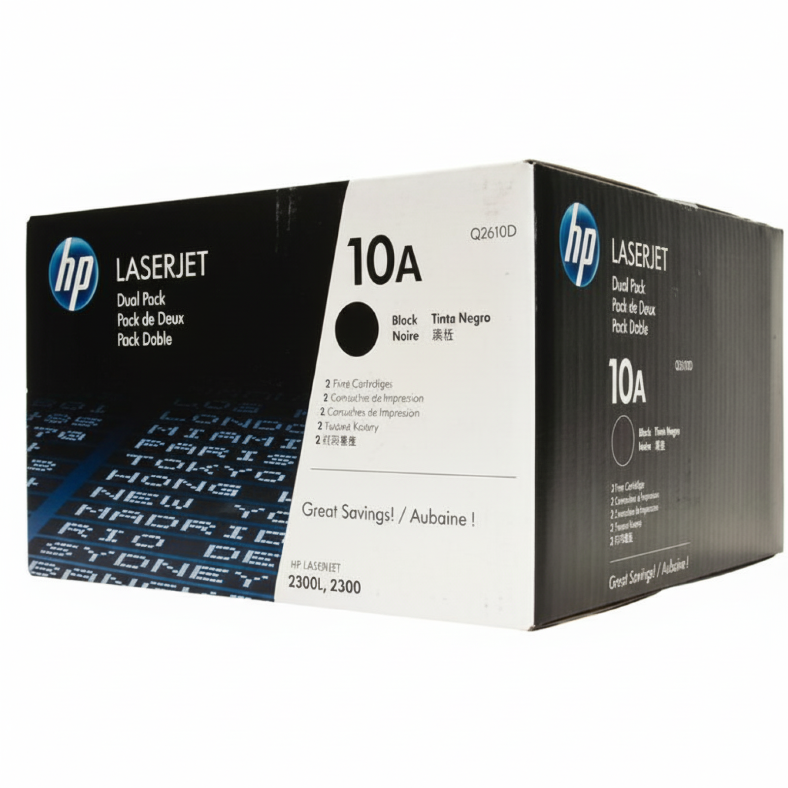 Tonery Oryginalne HP 10A (Q2610D) (Czarne) (dwupak)