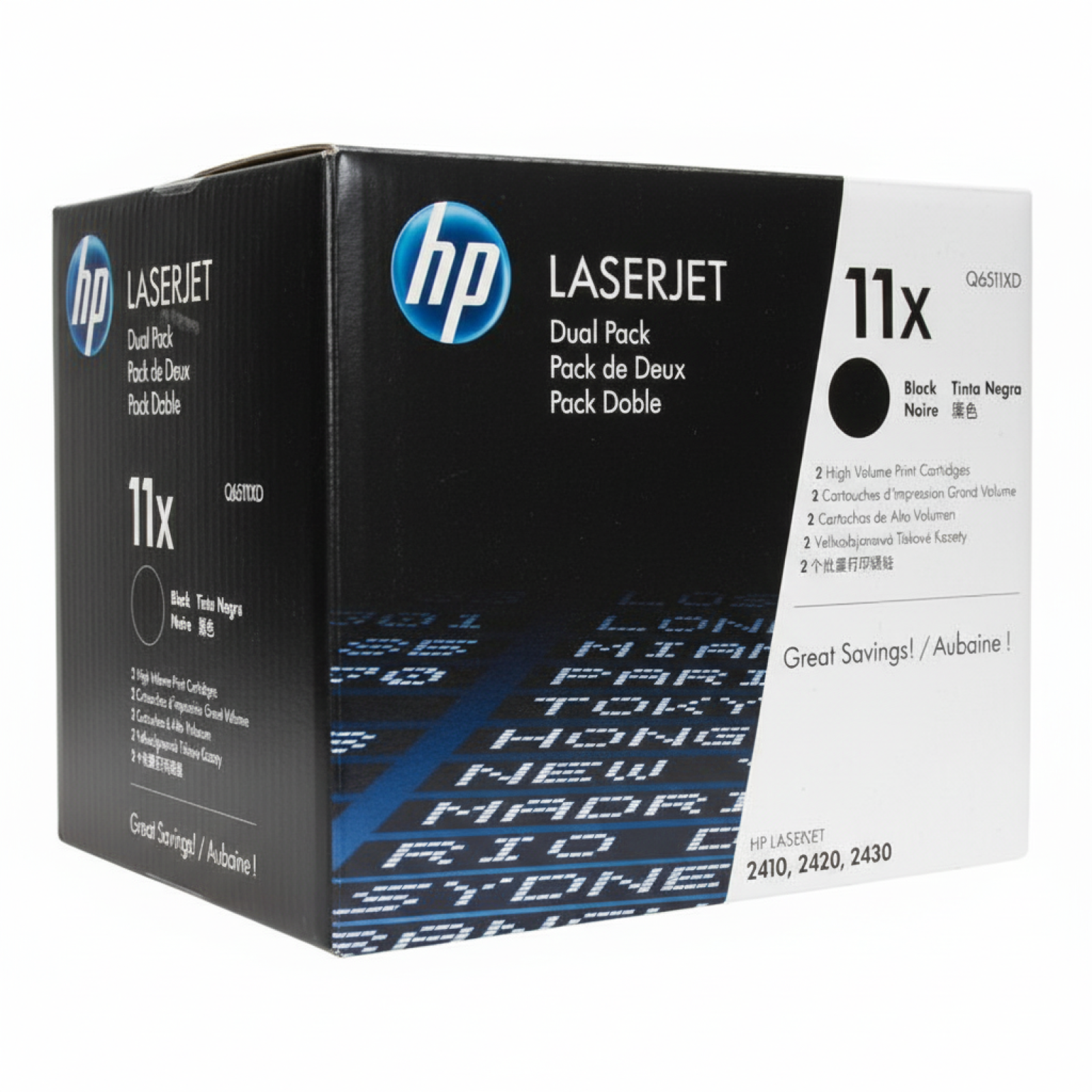 Tonery Oryginalne HP 11X (Q6511XD) (Czarne) (dwupak)