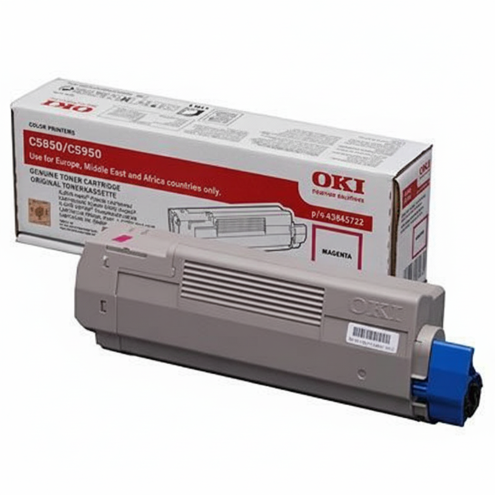 Toner Oryginalny Oki C5850 5950 (43865722) (Purpurowy)