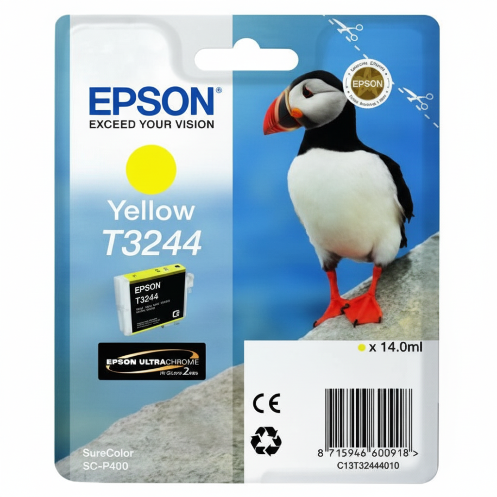 Tusz Oryginalny Epson T3244 (C13T32444010) (Żółty)