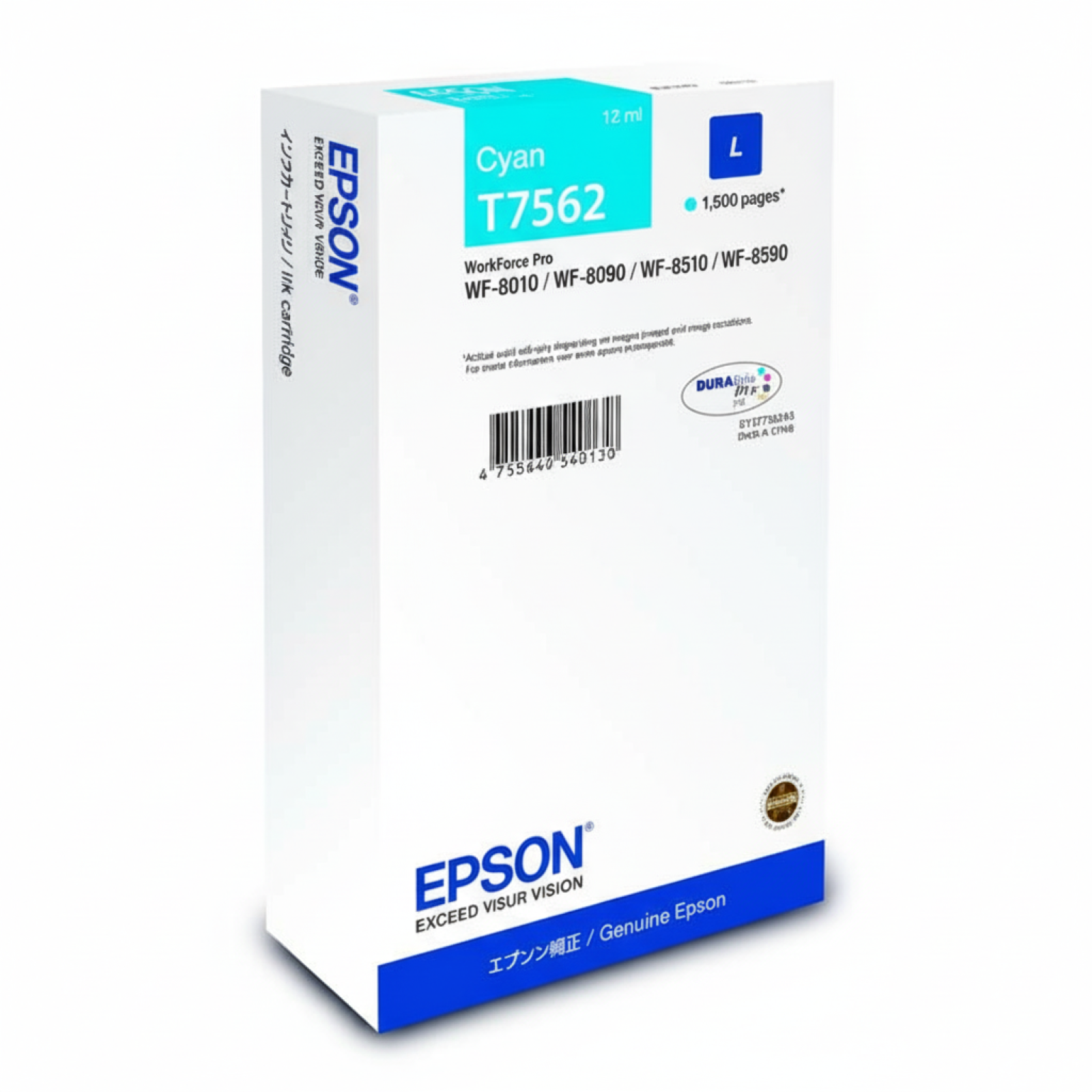 Tusz Oryginalny Epson T7562 (C13T756240) (Błękitny)