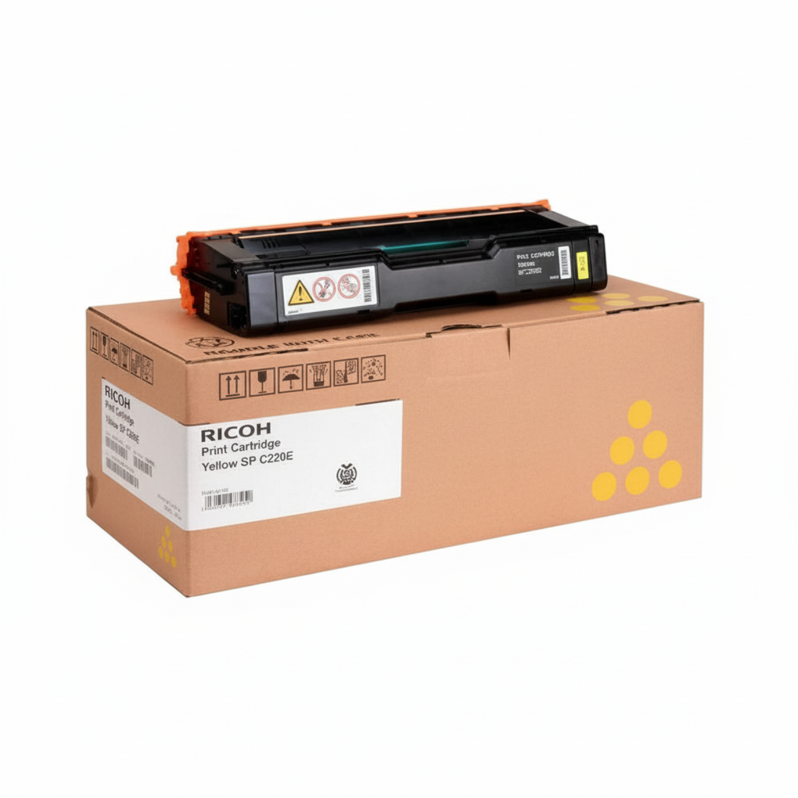 Toner Oryginalny Ricoh C220 (406044, 406055, 407643) (Żółty)