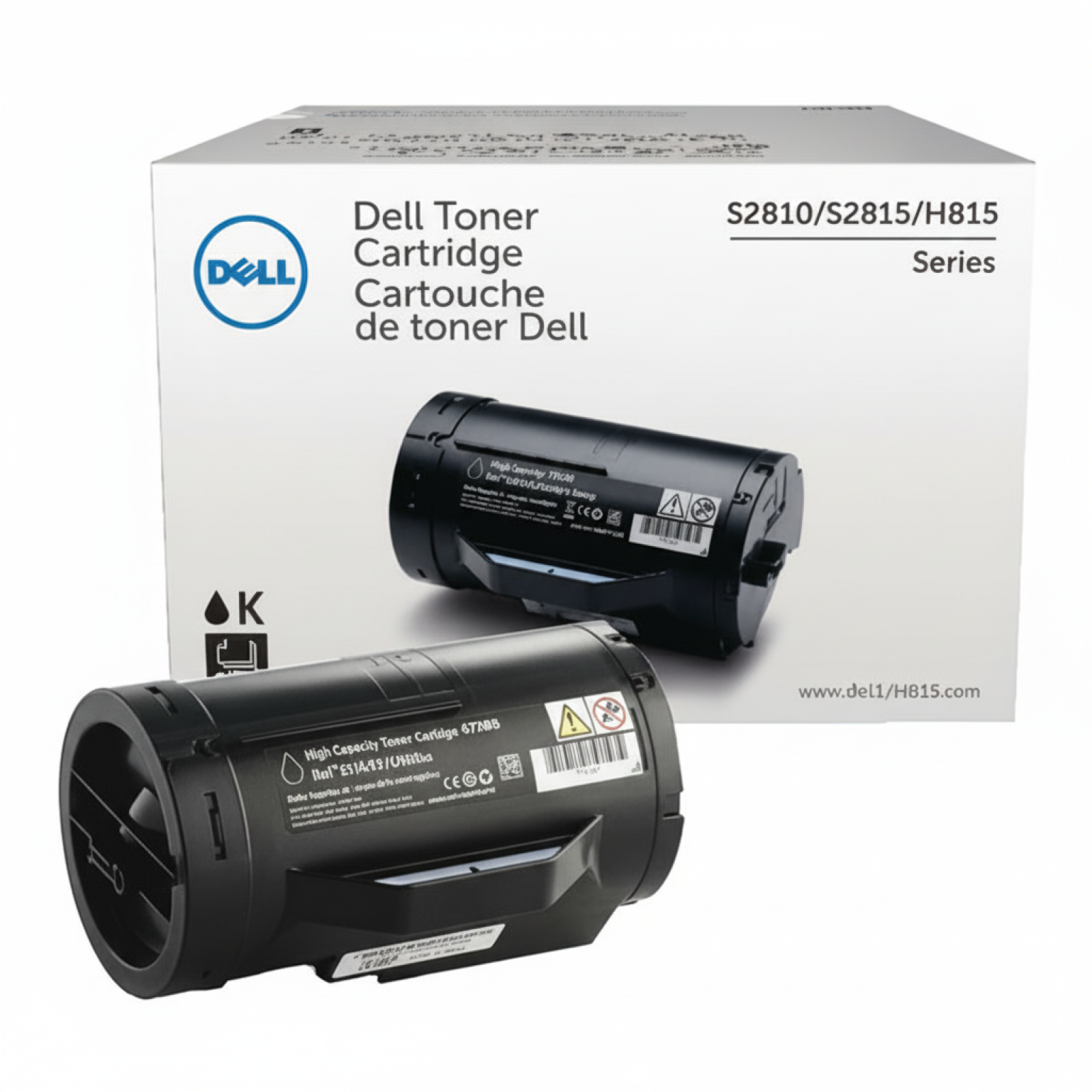 Toner Oryginalny Dell 593-BBMM (593-BBMM) (Czarny)