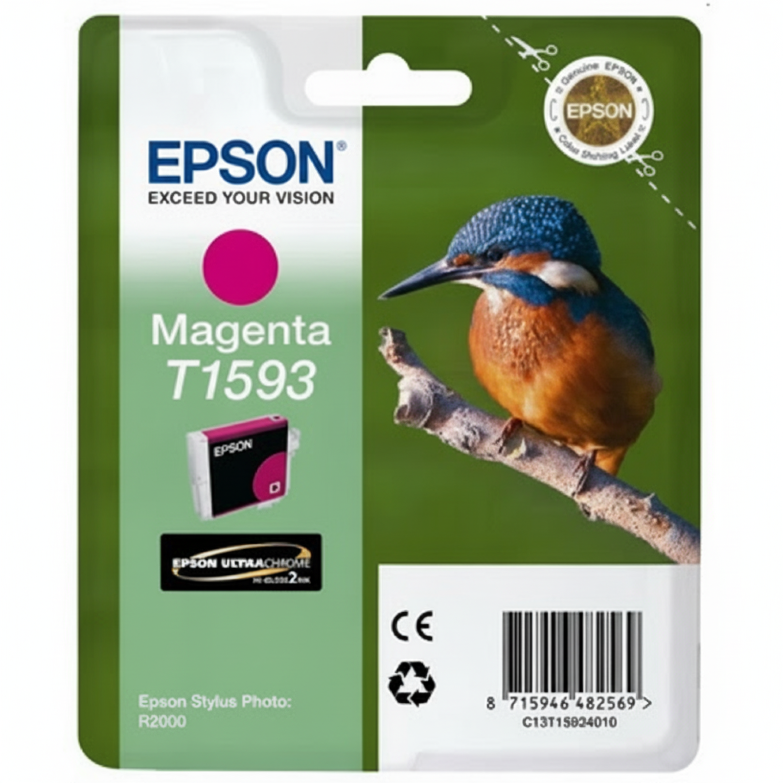 Tusz Oryginalny Epson T1593 (T15934010) (Purpurowy)