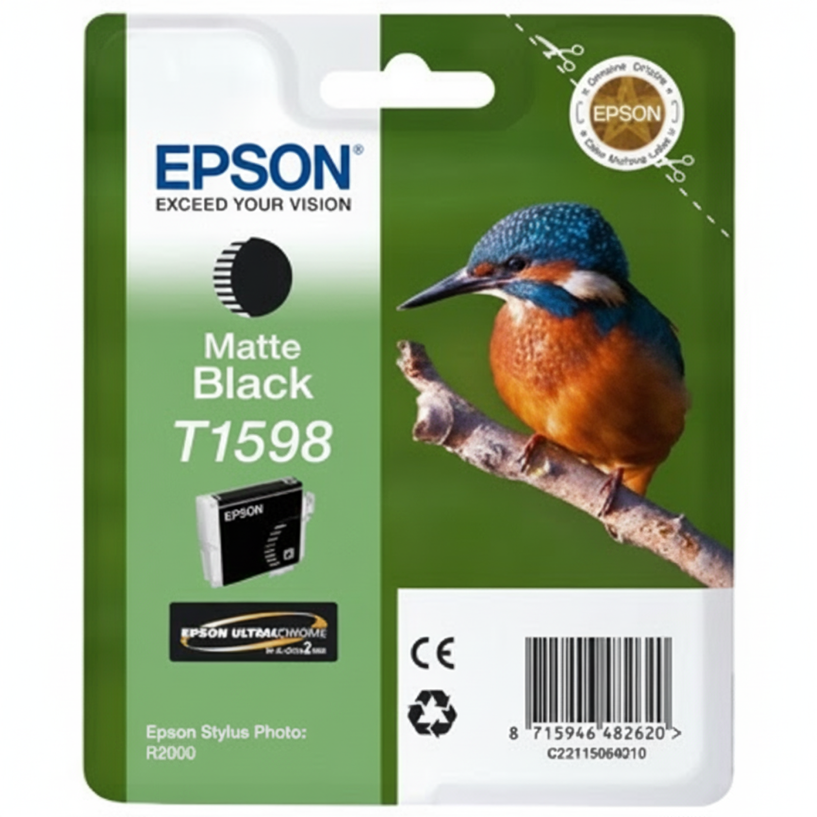 Tusz Oryginalny Epson T1598 (T15984010) (Czarny matowy)