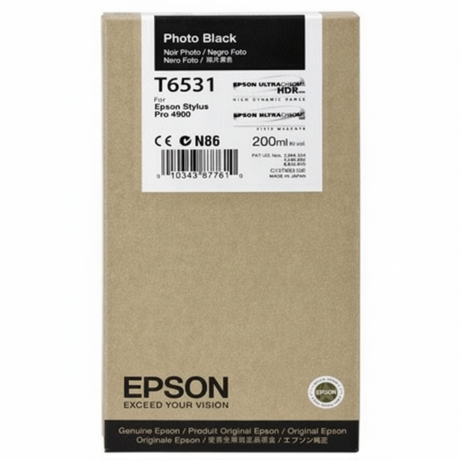 Tusz Oryginalny Epson T6531 (C13T653100) (Foto)