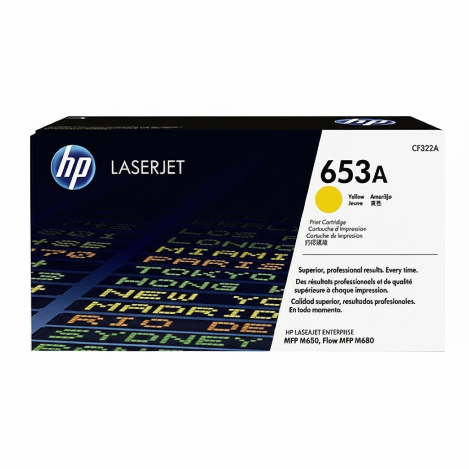 Toner Oryginalny HP 653A (CF322A) (Żółty)