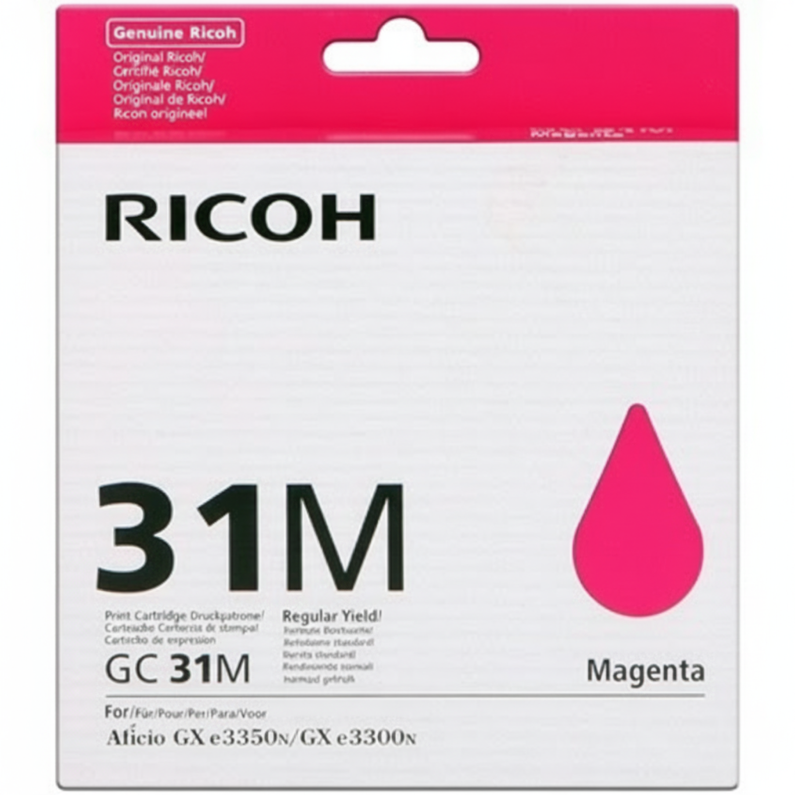 Tusz Oryginalny Ricoh GC-31M (405690) (Purpurowy)