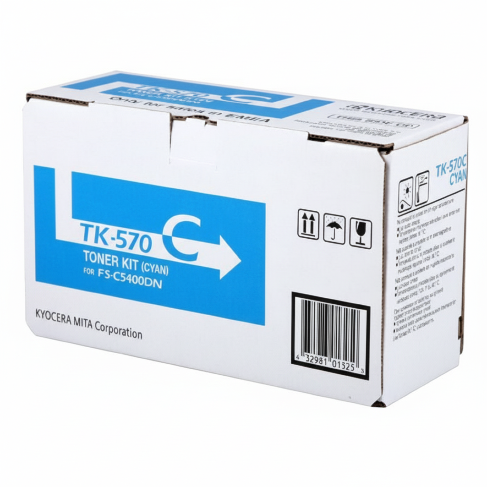Toner Oryginalny Kyocera TK-570C (1T02HGCEU0) (Błękitny)