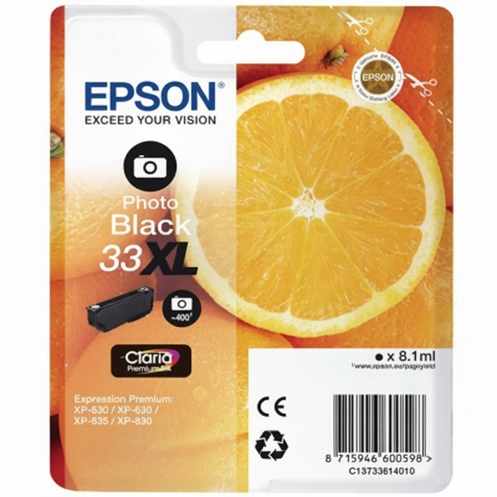Tusz Oryginalny Epson T3361 (C13T33614010) (Czarny Foto)