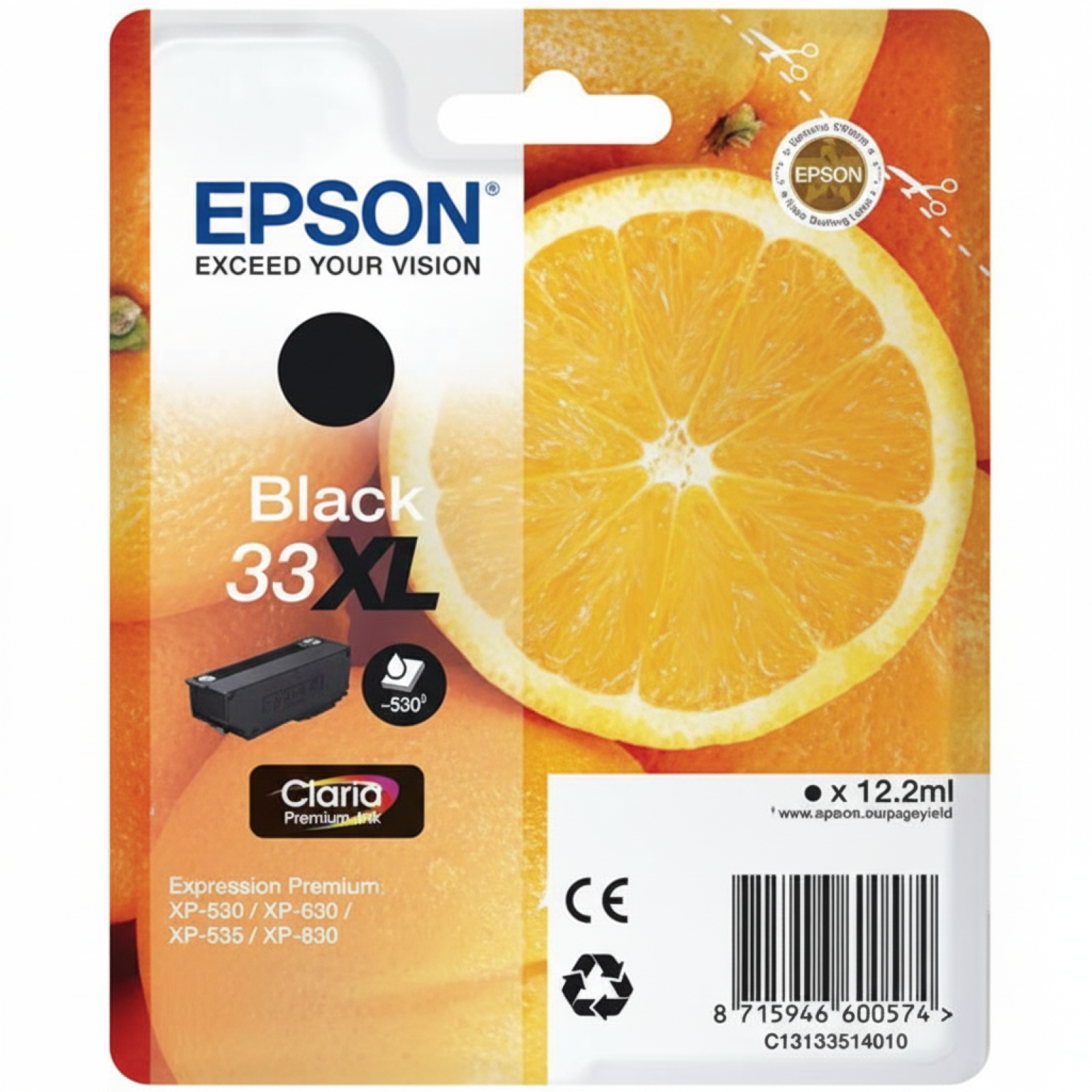 Tusz Oryginalny Epson T3351 (C13T33514010) (Czarny)