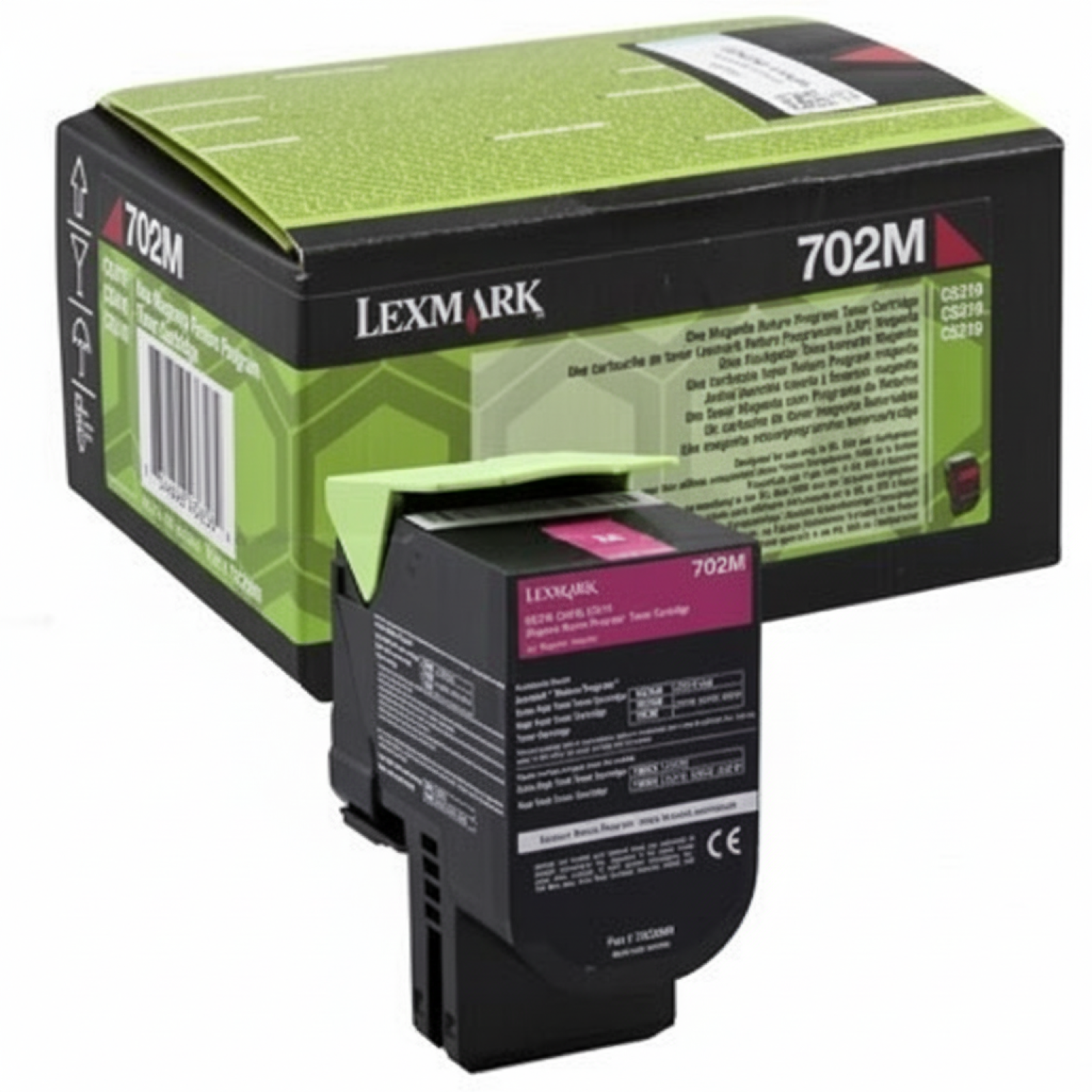 Toner Oryginalny Lexmark 702M (70C20M0) (Purpurowy)