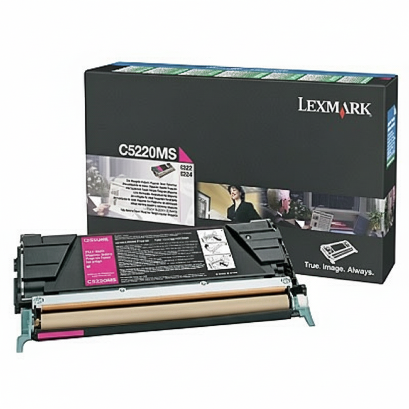 Toner Oryginalny Lexmark C5220MS (C5220MS) (Purpurowy)