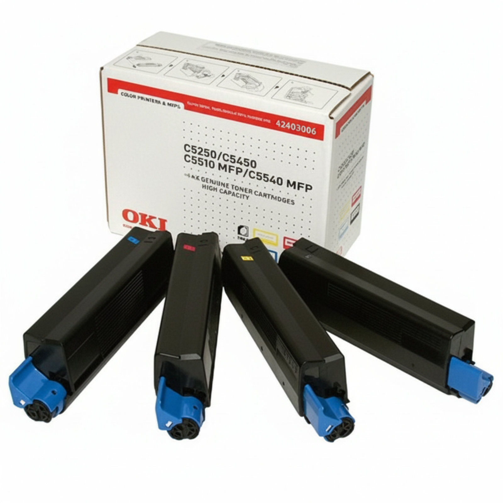 Tonery Oryginalne Oki C5250 C5450 (42403006) (komplet)