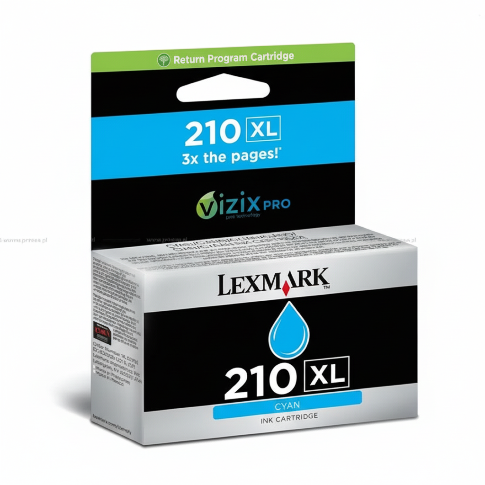 Tusz Oryginalny Lexmark 210XL (14L0175E) (Błękitny)