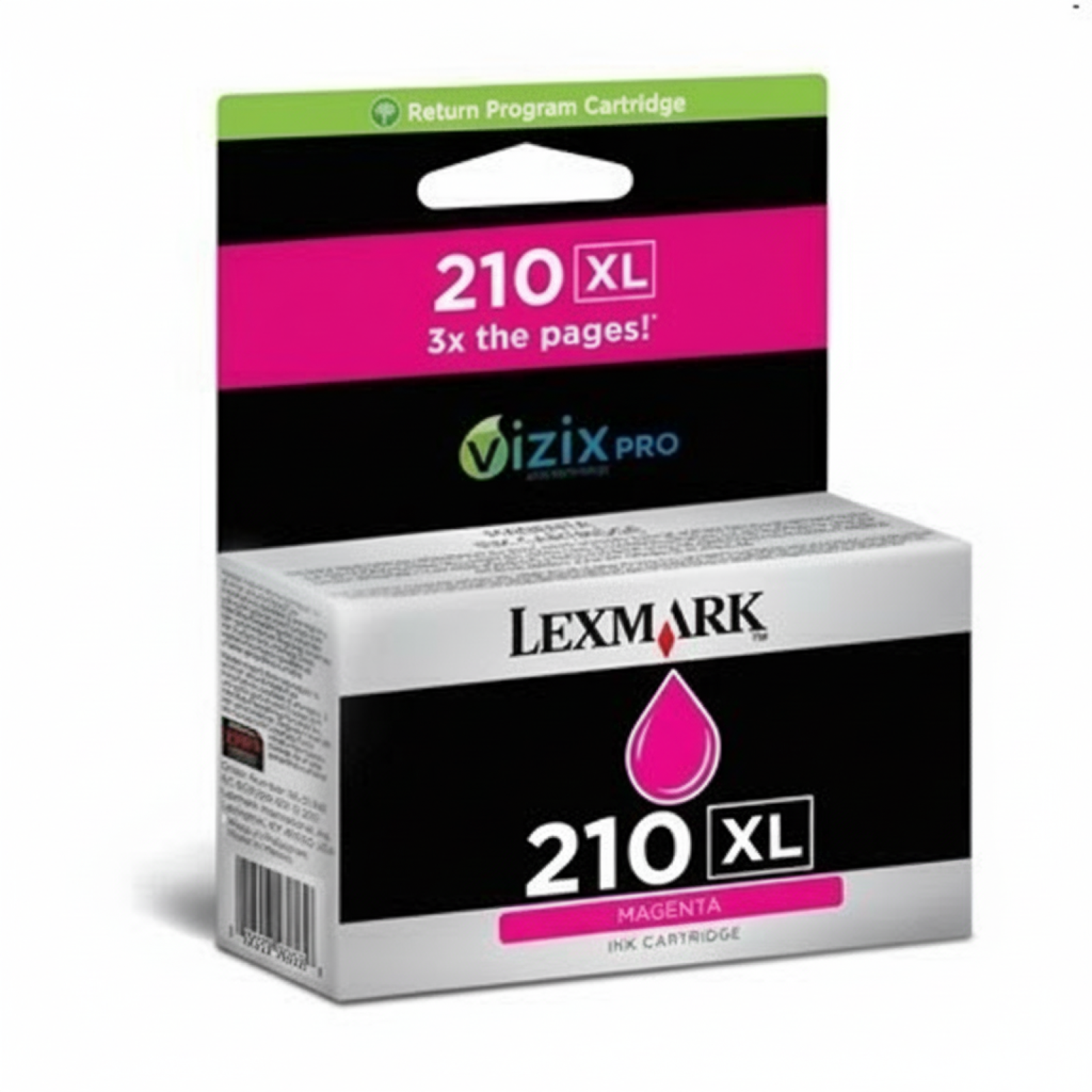 Tusz Oryginalny Lexmark 210XL (14L0176E) (Purpurowy)