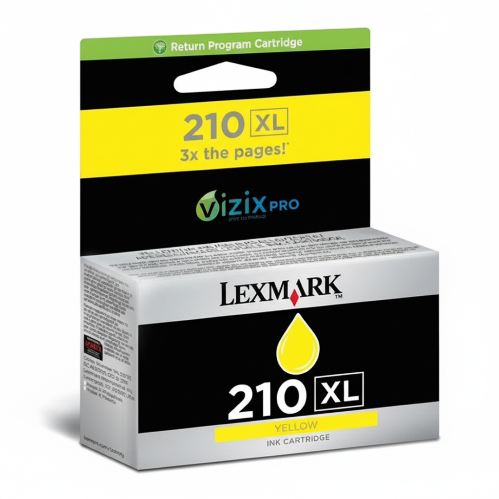 Tusz Oryginalny Lexmark 210XL (14L0177E) (Żółty)