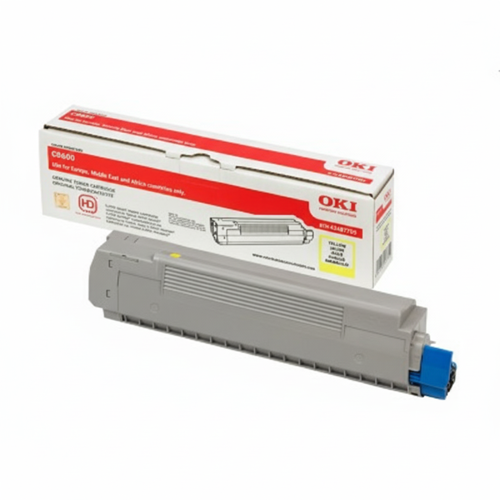 Toner Oryginalny Oki C8600 8800 (43487709) (Żółty)