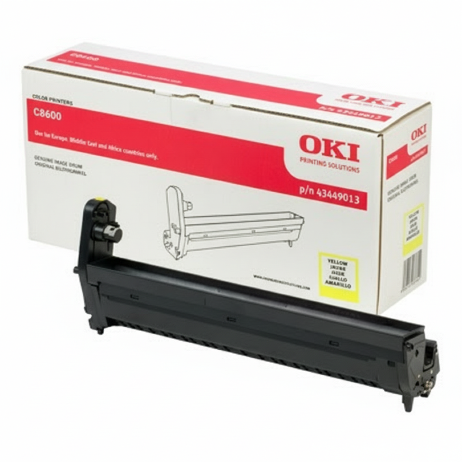 Bęben Oryginalny Oki C8600 8800 (43449013) (Żółty)