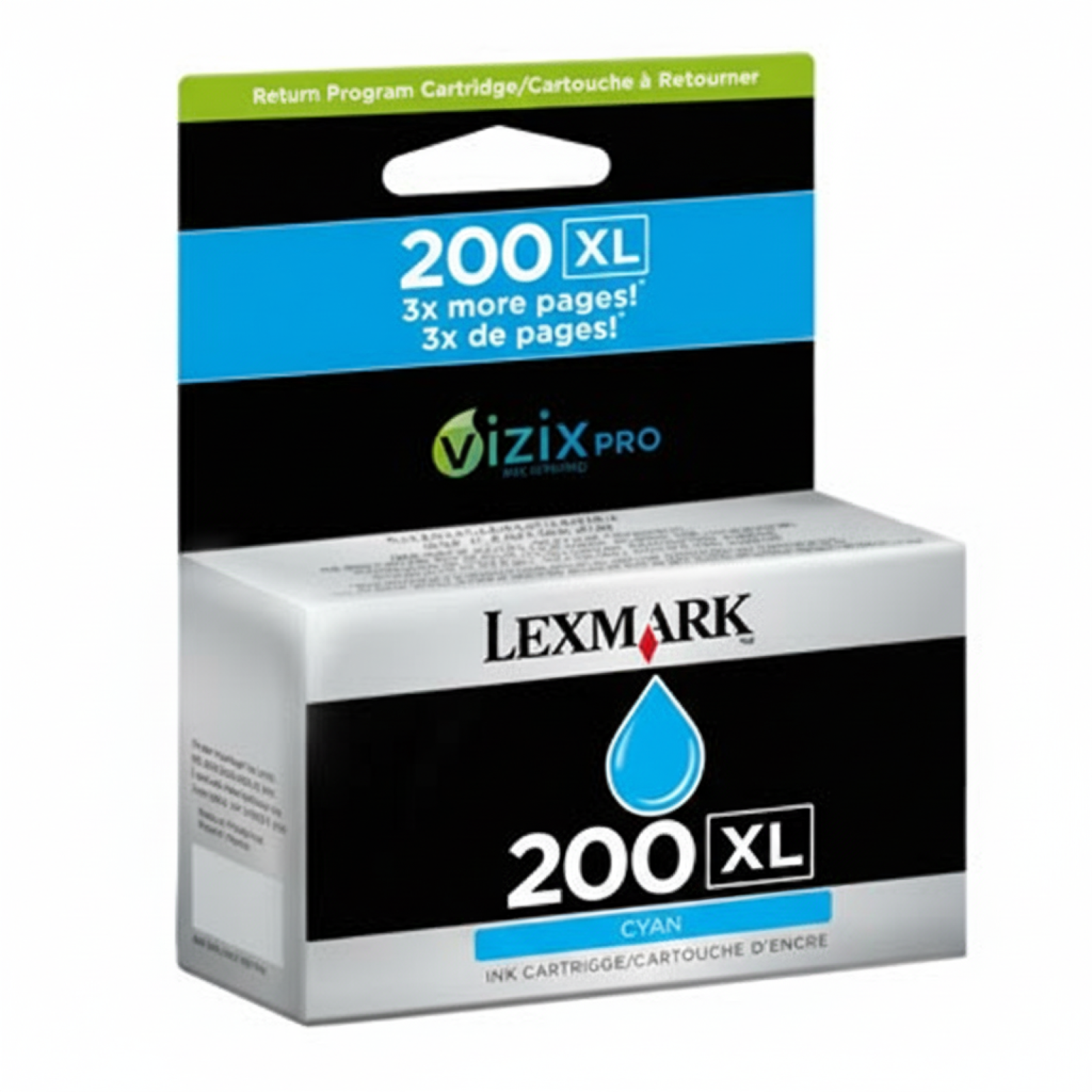 Tusz Oryginalny Lexmark 200XL (14L0198) (Błękitny)